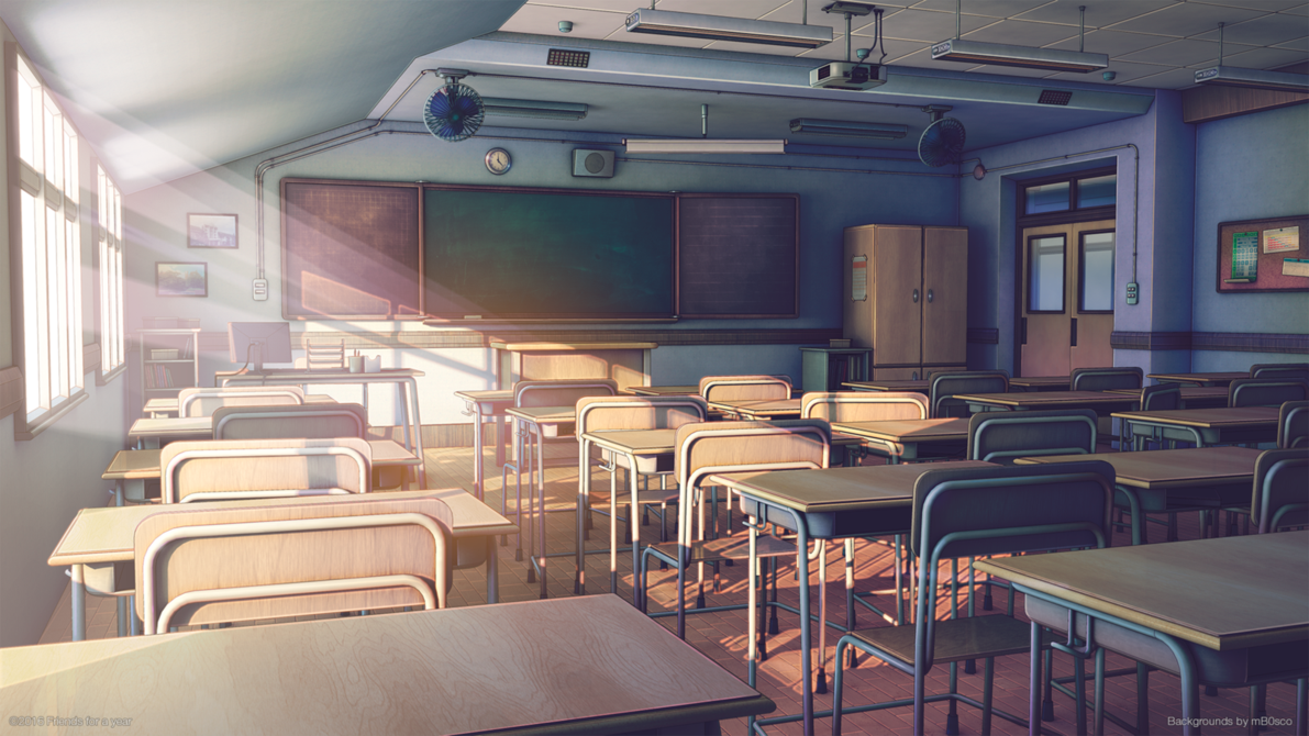 Background for visual novel Friends for a year    artstation page /a. Anime background wallpaper, Anime scenery, Anime school