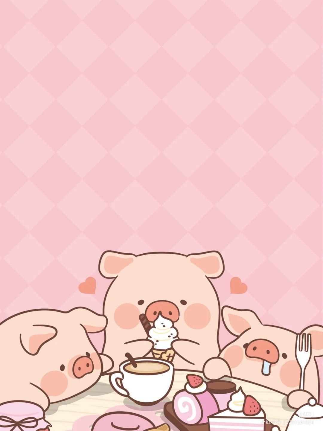 Kawaii Cute Pigs Wallpapers - Wallpaper Cave