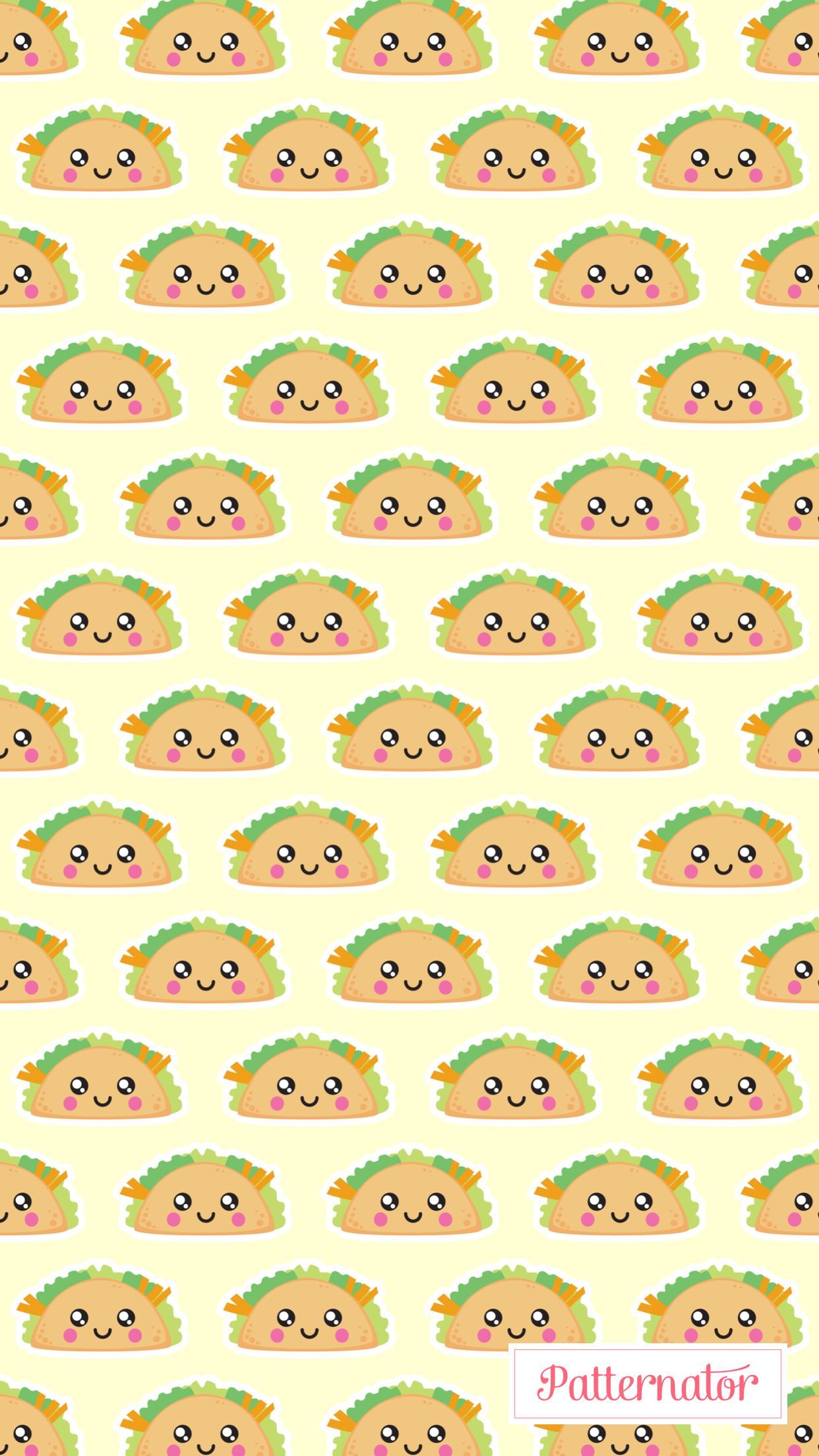 Kawaii wallpaper ^^. Taco wallpaper, Kawaii wallpaper, Cute snacks