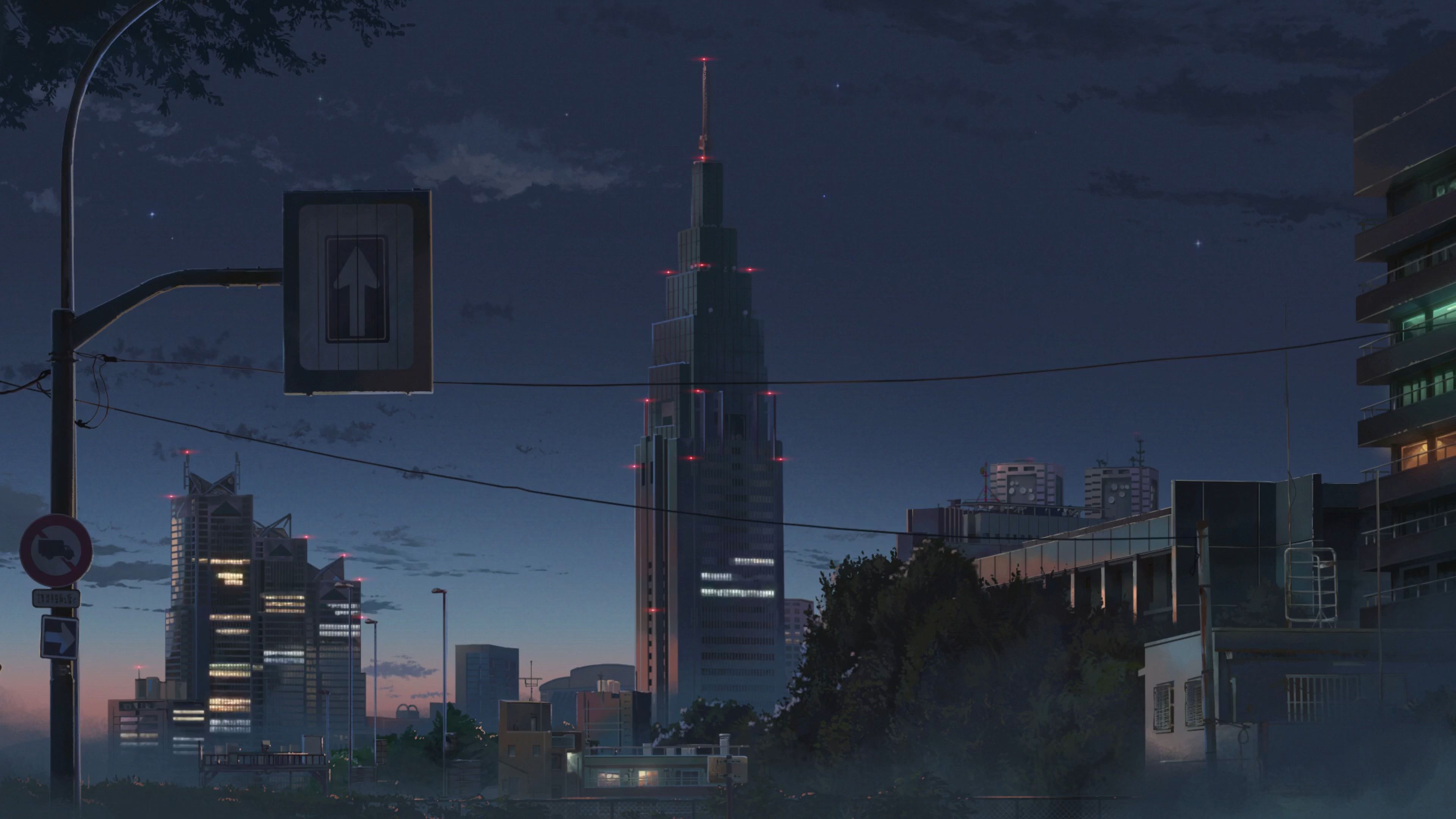 Anime City Wallpaper 4k