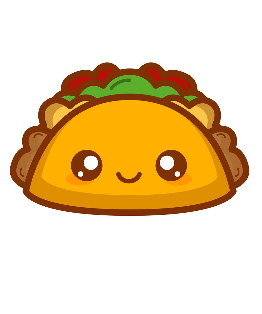 cute taco cartoon