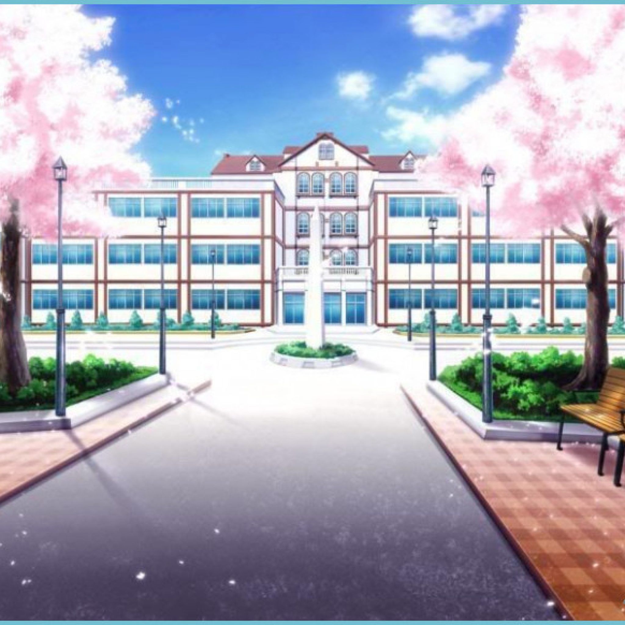 Anime School Background Wallpaper School Background