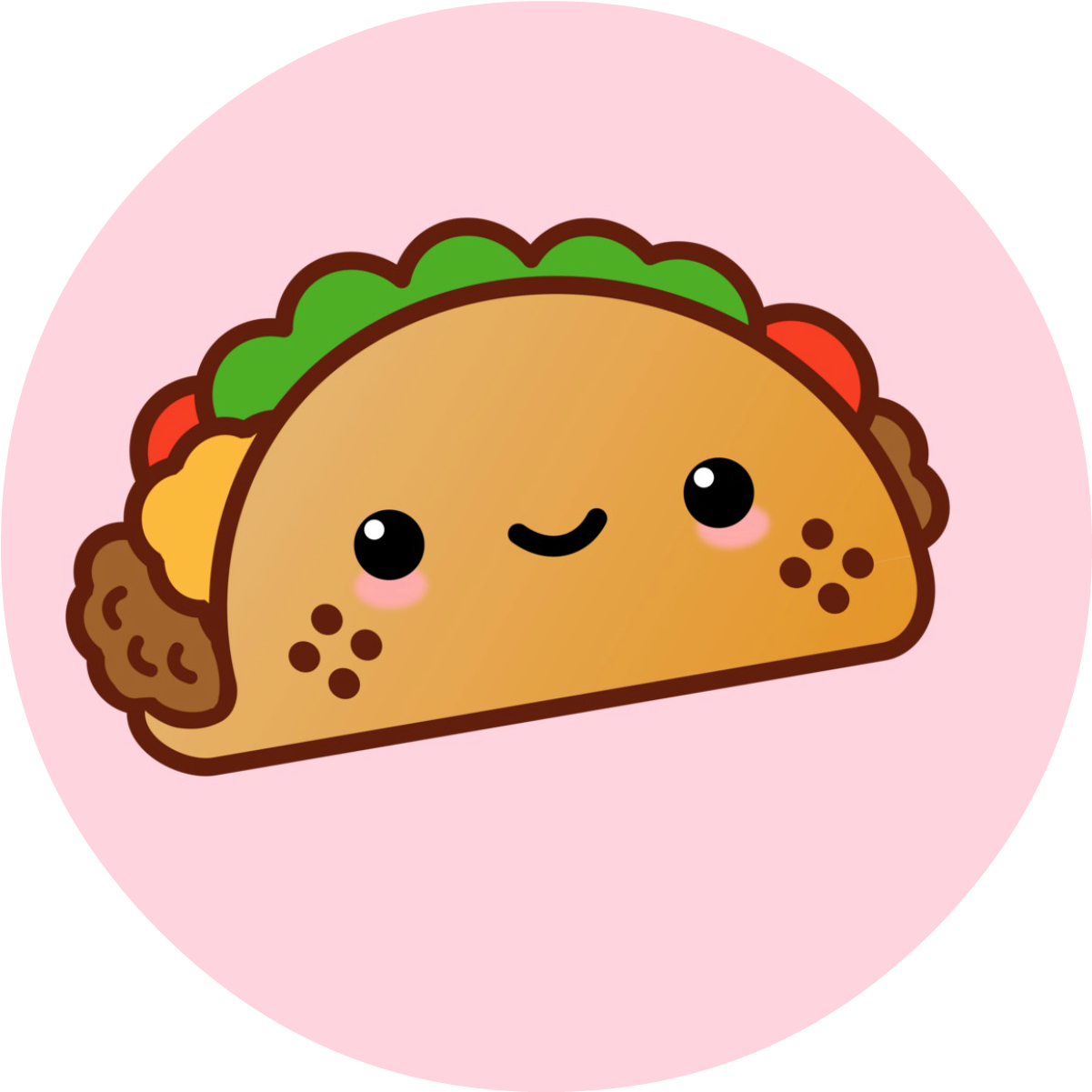 image Of Cartoon Kawaii Taco Cute Drawings Pugs