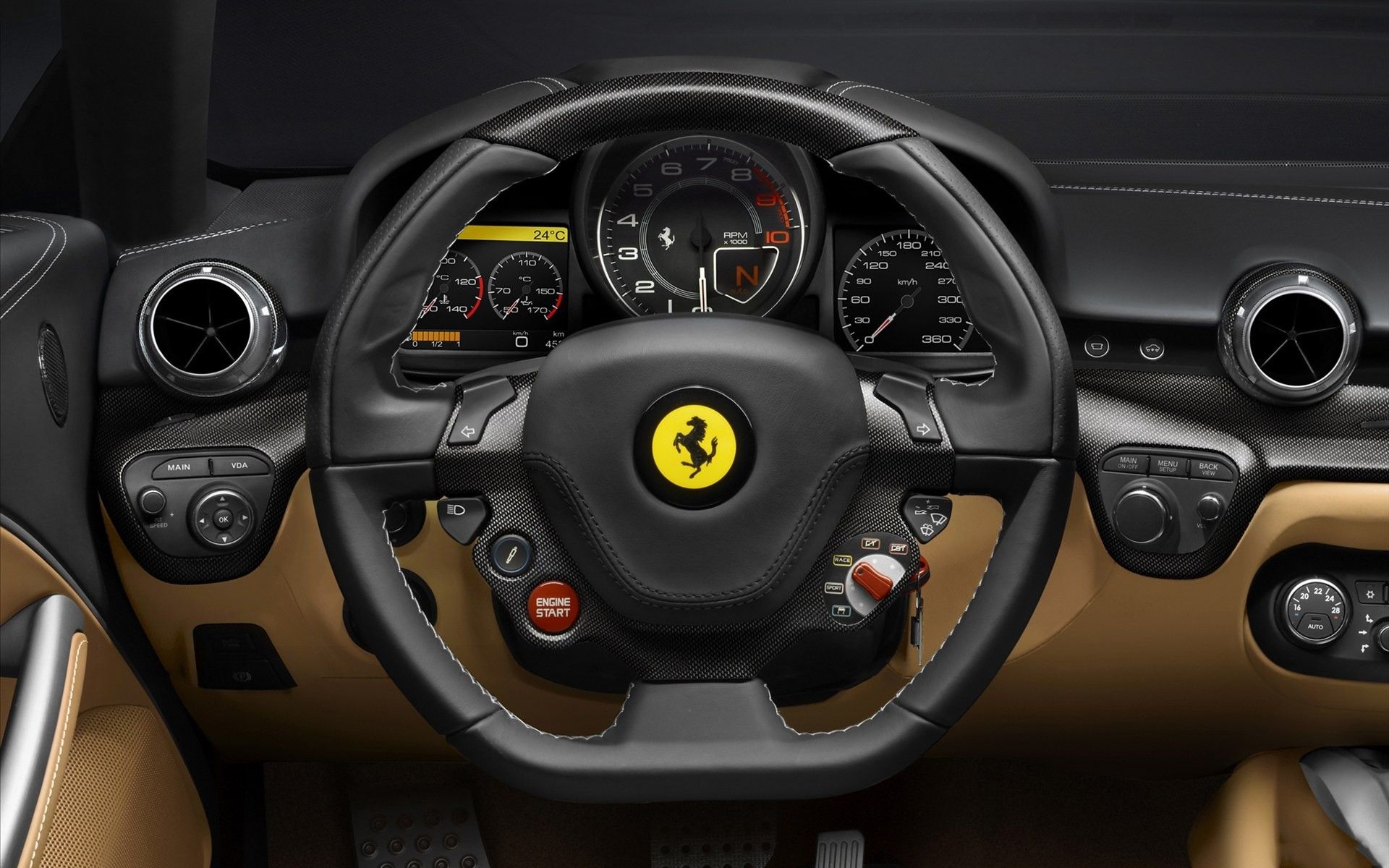 Ferrari Steering Wheel Wallpaper 50222 1920x1200px