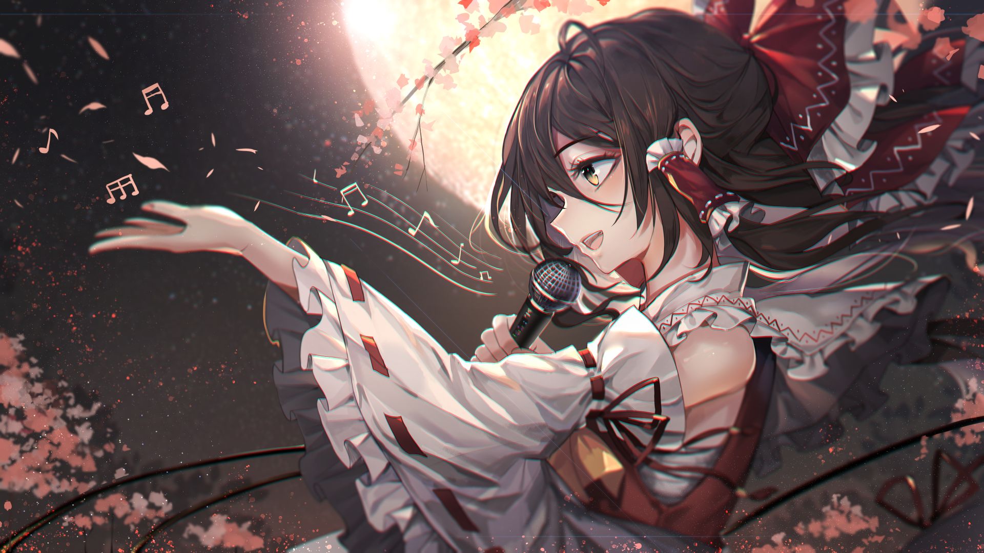 Reimu Hakurei. Desktop wallpaper. 1920x1080