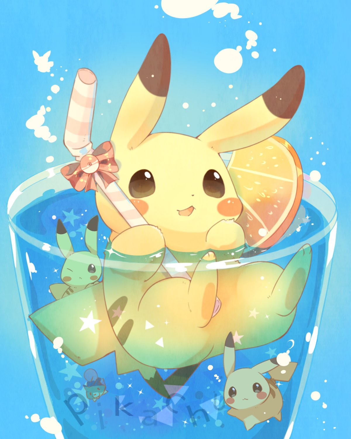Kawaii Cute Pikachu Wallpaper