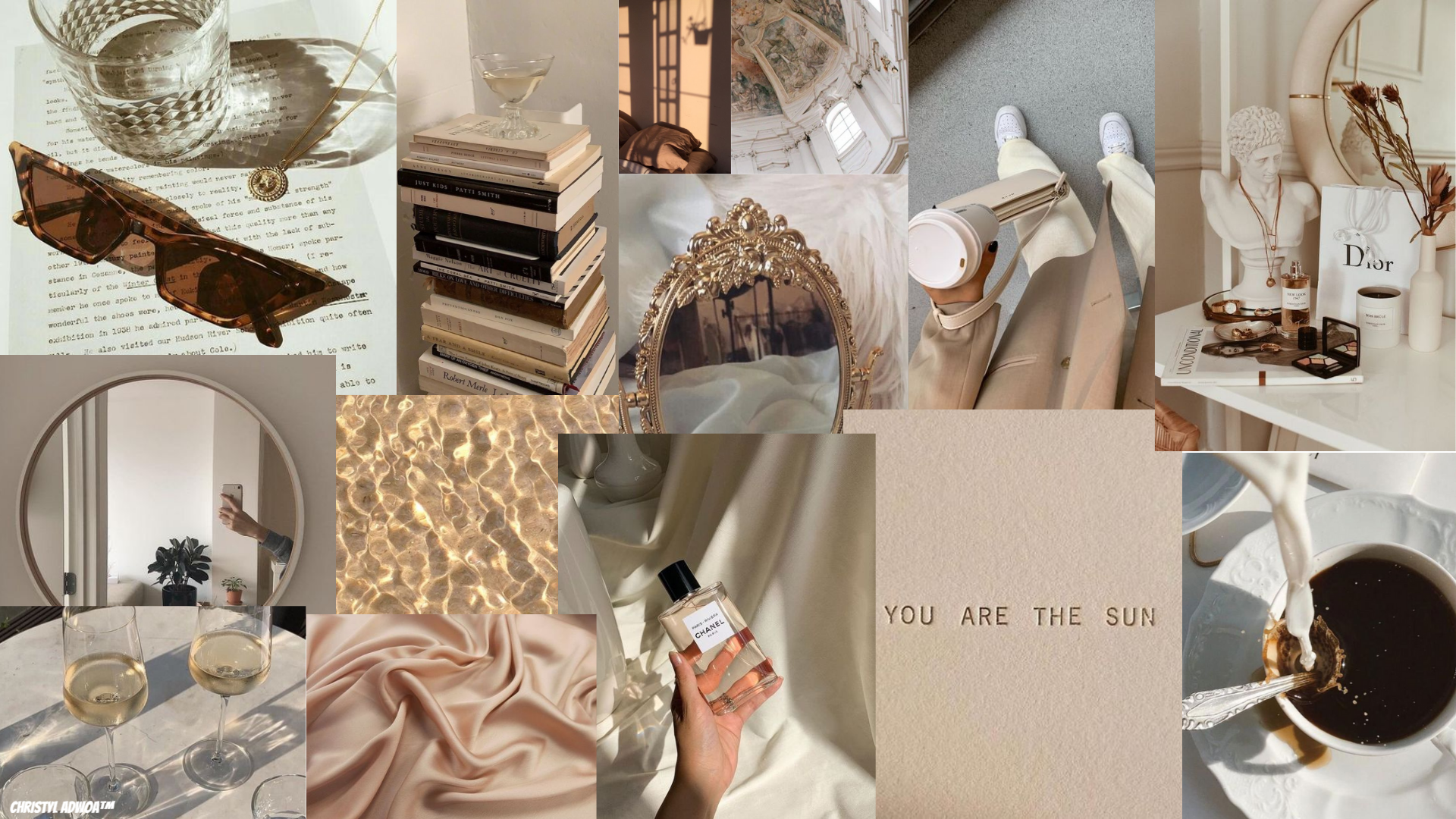 Beige Aesthetic Collage