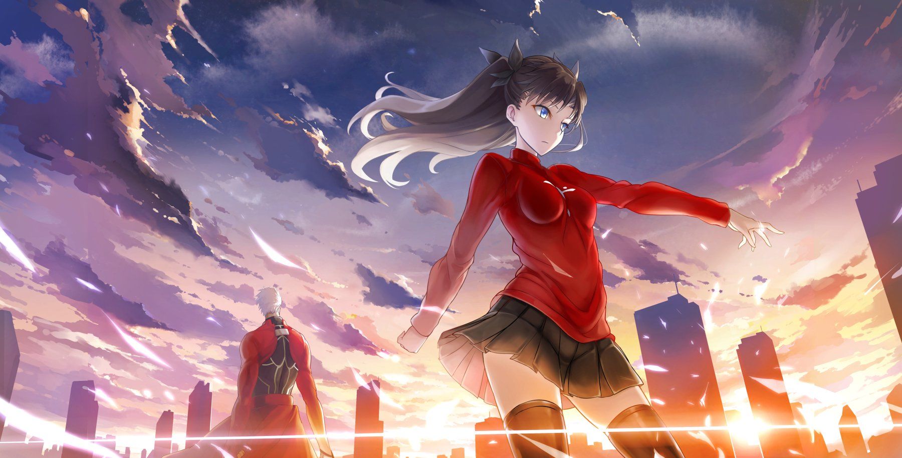 Free Download Archer Rin Tohsaka Wallpaper And Background 1800x915 [1800x915] For Your Desktop, Mobile & Tablet. Explore Archer Fate Stay Night Wallpaper. Archer Fate Stay Night Wallpaper, Fate Stay Night Wallpaper, Fate