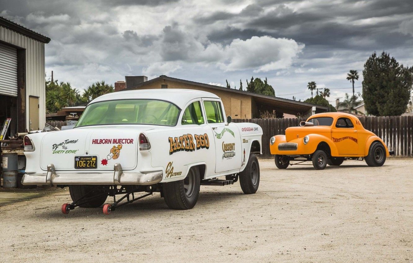 Wallpaper Cars, Bel Air, Chevy, Race car, Gasser, Vehicle, Modified, HILBORN INJECTOR image for desktop, section chevrolet