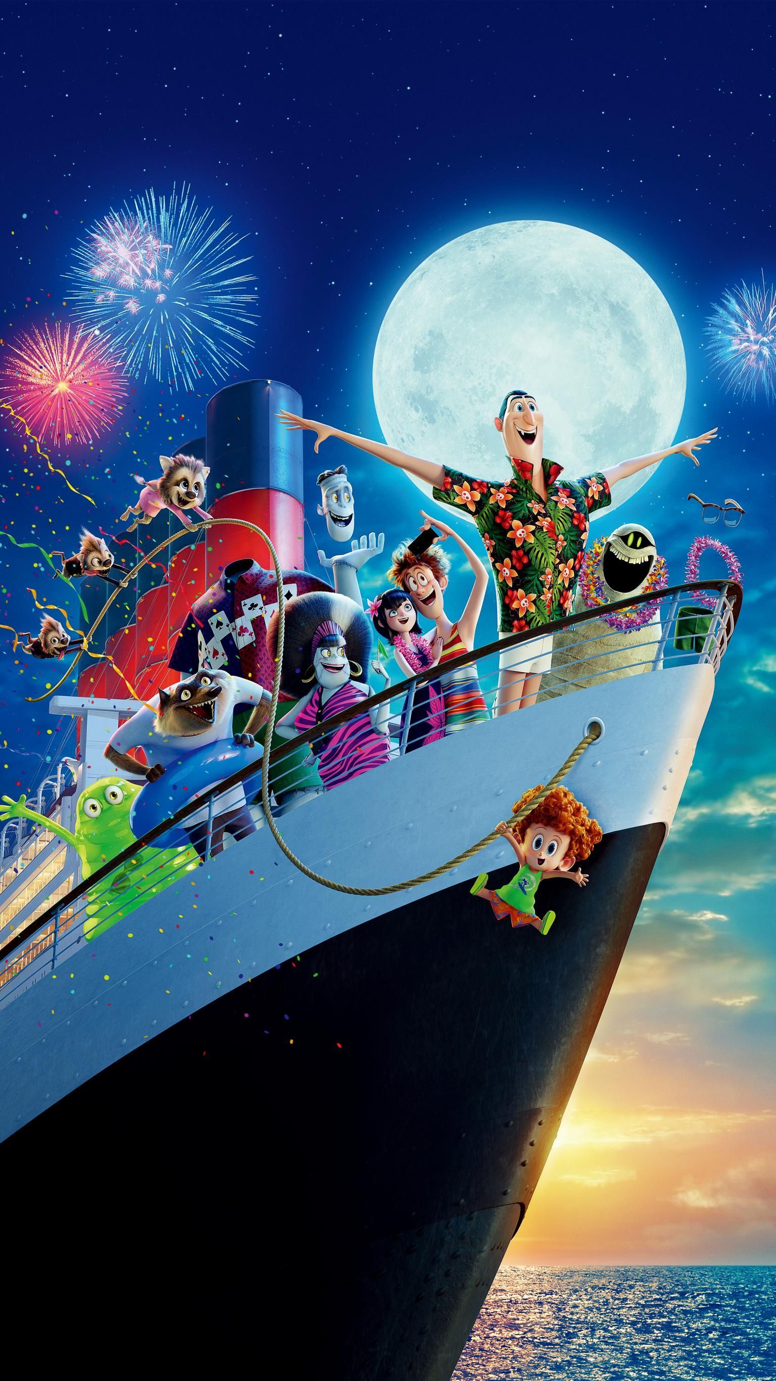 Hotel Transylvania 3: Summer Vacation Phone Wallpaper. Moviemania. Hotel transylvania, Disney wallpaper, Cute disney wallpaper