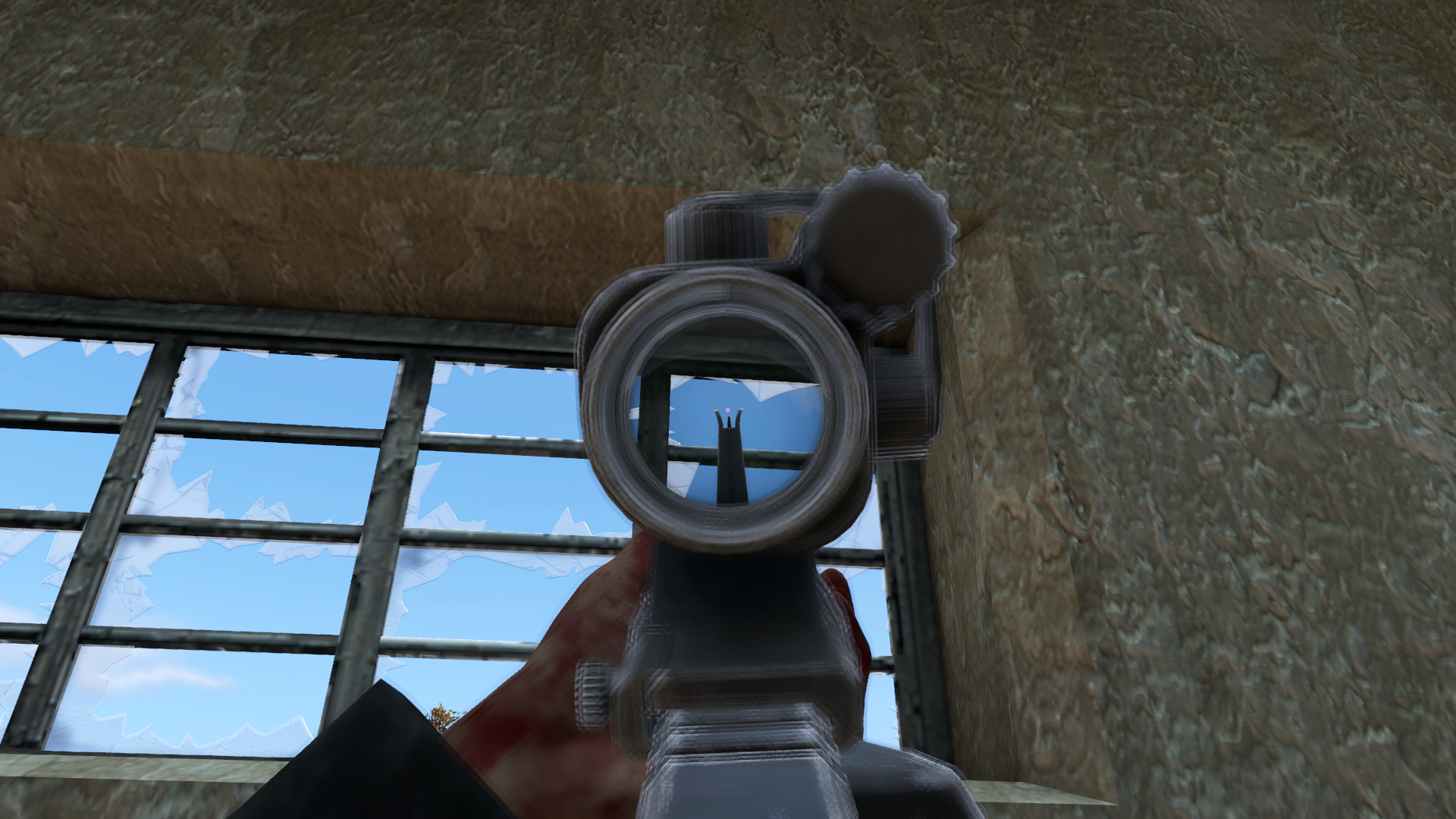 Can we please have the ability to remove the front iron sight on weapons? This little misalignment is driving me crazy: dayz