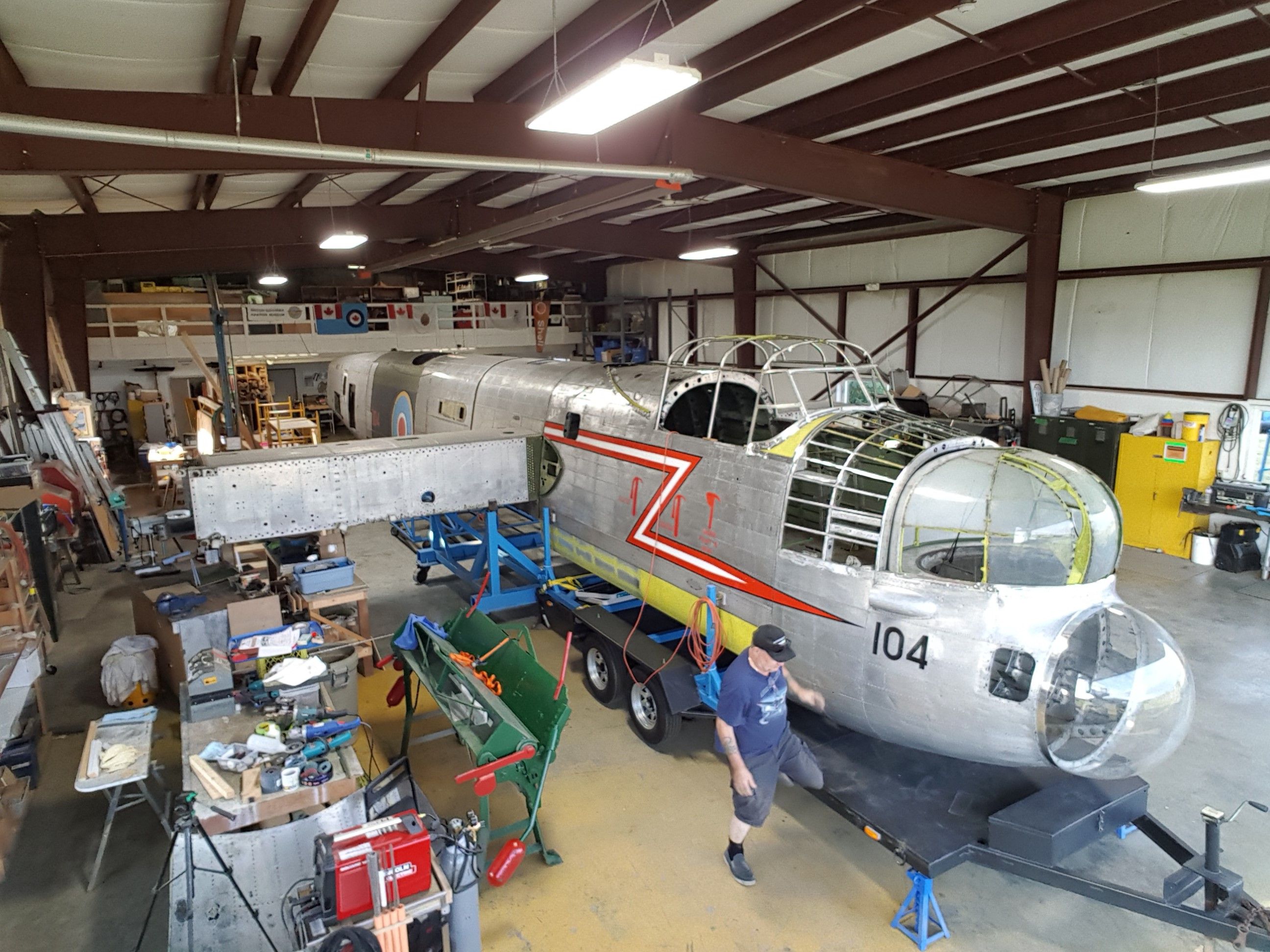 B.C. Aviation Museum makes progress on Lancaster FM104