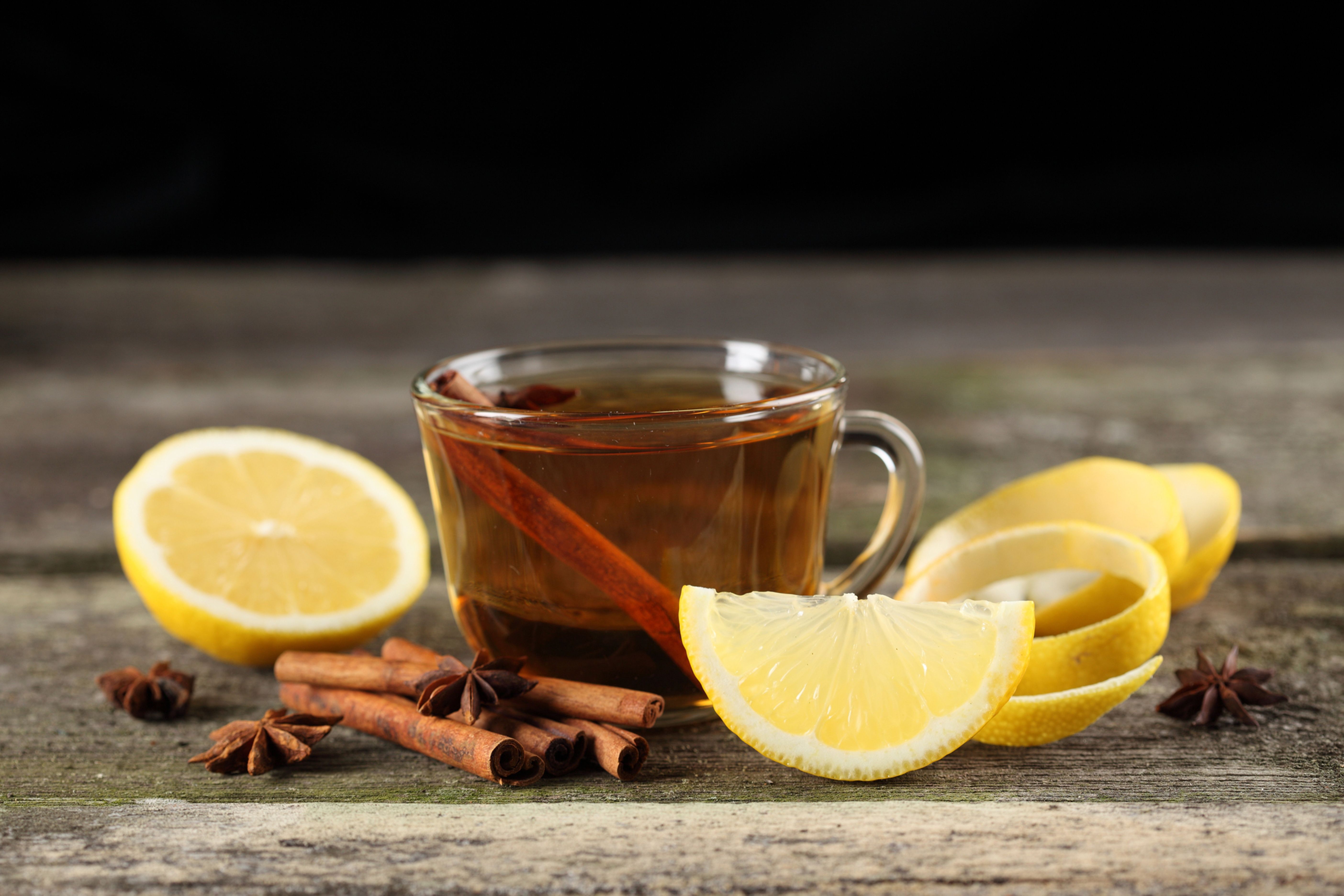 Wallpaper, food, fruit, drink, orange, tea, cup, cinnamon, citrus, plant, lemon, produce, distilled beverage, flavor 5616x3744