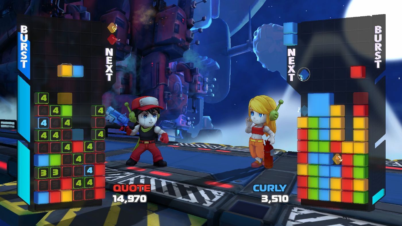 Crystal Crisis looks like Puzzle Fighter with Astro Boy, Binding of Isaac and Cave Story characters