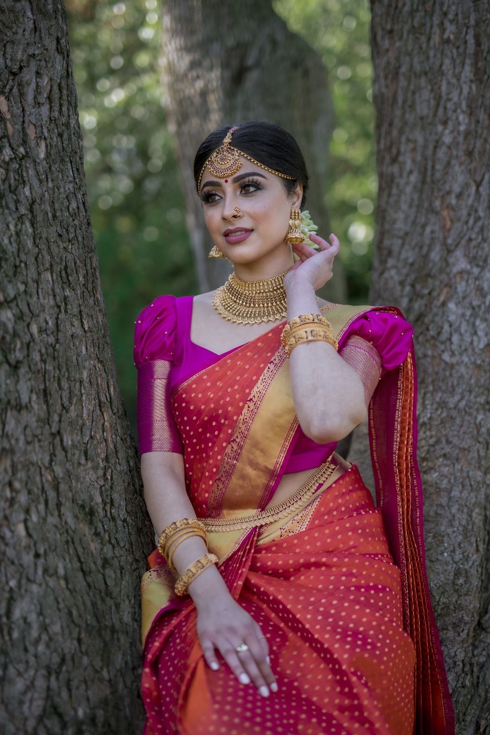 Indian Girl In Saree Picture. Download Free Image