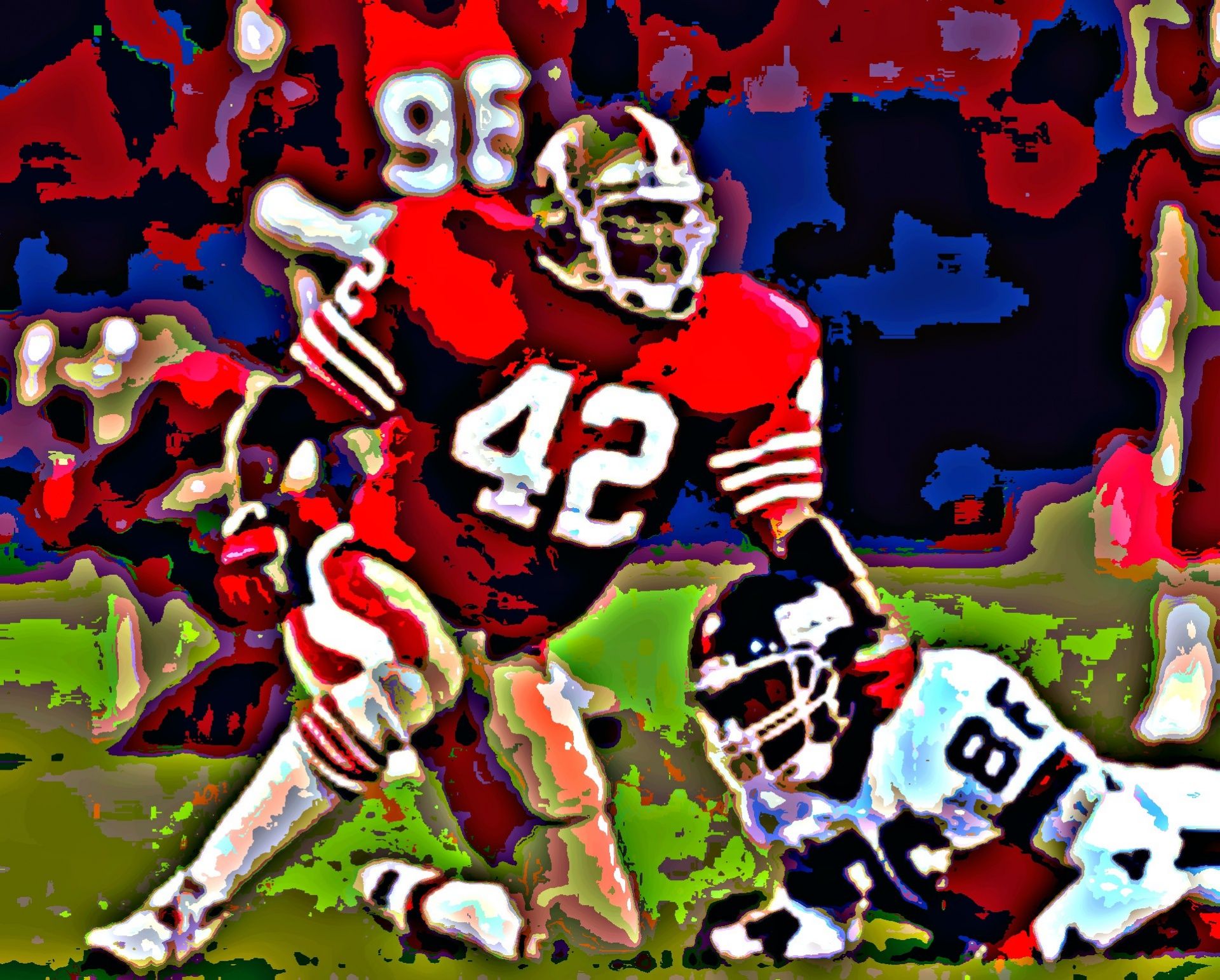 Posterization Of Ronnie Lott Free Domain Picture