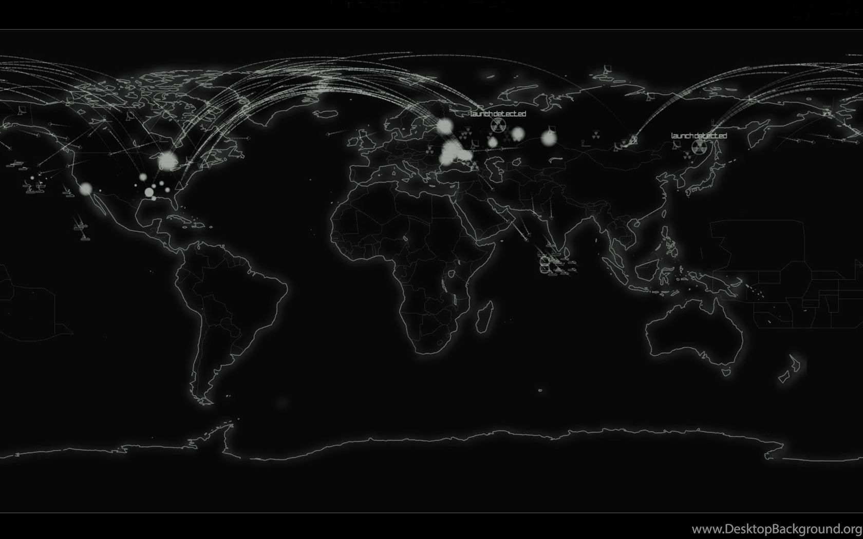 Black Background Grayscale World Map Wallpaper Desktop Background