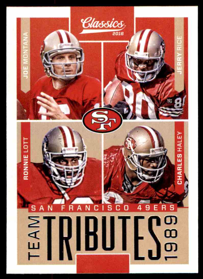 Panini Classics Team Tributes Joe Montana, Jerry Rice, Ronnie Lott, Charles Haley on Kronozio