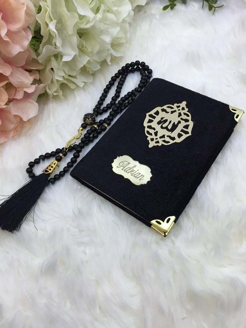 Black Islamic Wedding Yaseen Tasbeeh Gift Favors, Muslim Quran Book Case Beads Set Baby Hajj Mabrour Mevlut Favors Ameen Party Gifts Guest. Islamic gifts, Quran, Islamic wedding