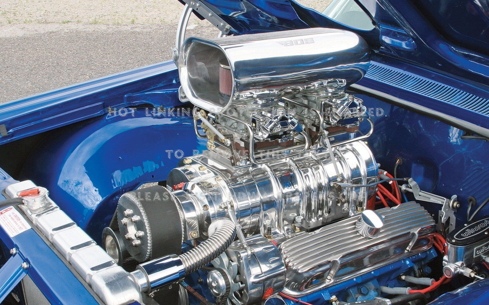 pontiac gp blown motor blower chrome car