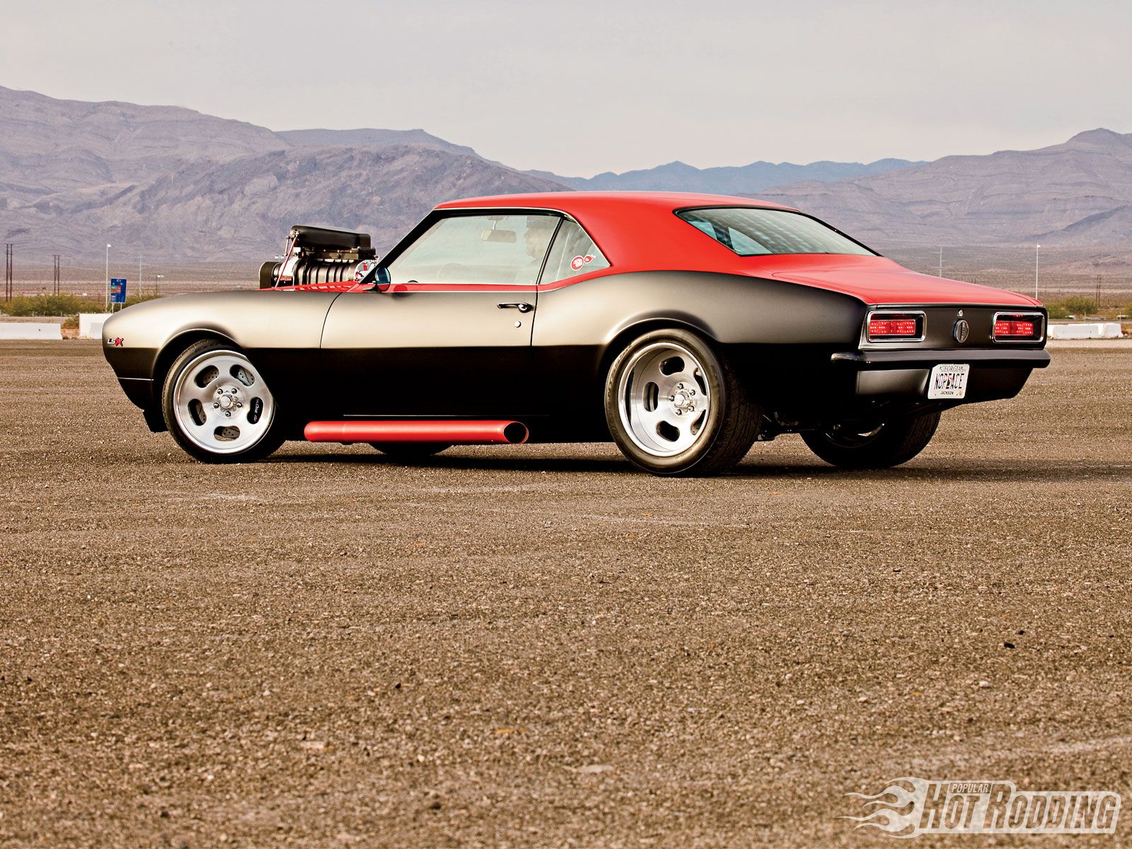 1968, Chevy, Camaro, Hot, Rod, Blown, Blower, Engine, Muscle, Cars Wallpaper HD / Desktop and Mobile Background