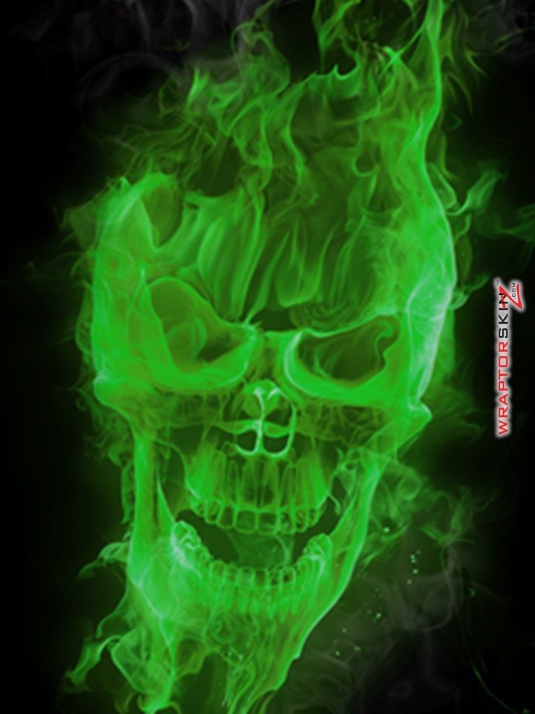 Green Skull Wallpaper Free Green Skull Background