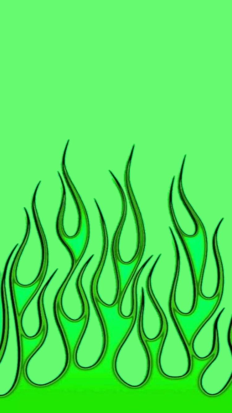 neon green flame. Neon green wallpaper, Flame wallpaper green, Golf flames wallpaper