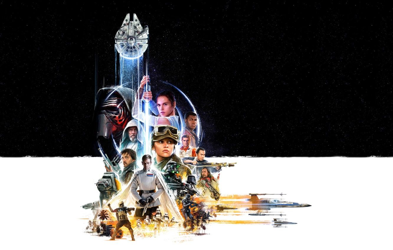 Wallpaper Star Wars, captain, Walt Disney Picture, Story, director, Felicity Jones, finn, Aircraft, Planes, StarWars, Machines, Donnie Yen, Oscar Isaac, Lucasfilm, Diego Luna, Episode - for desktop, section фильмы