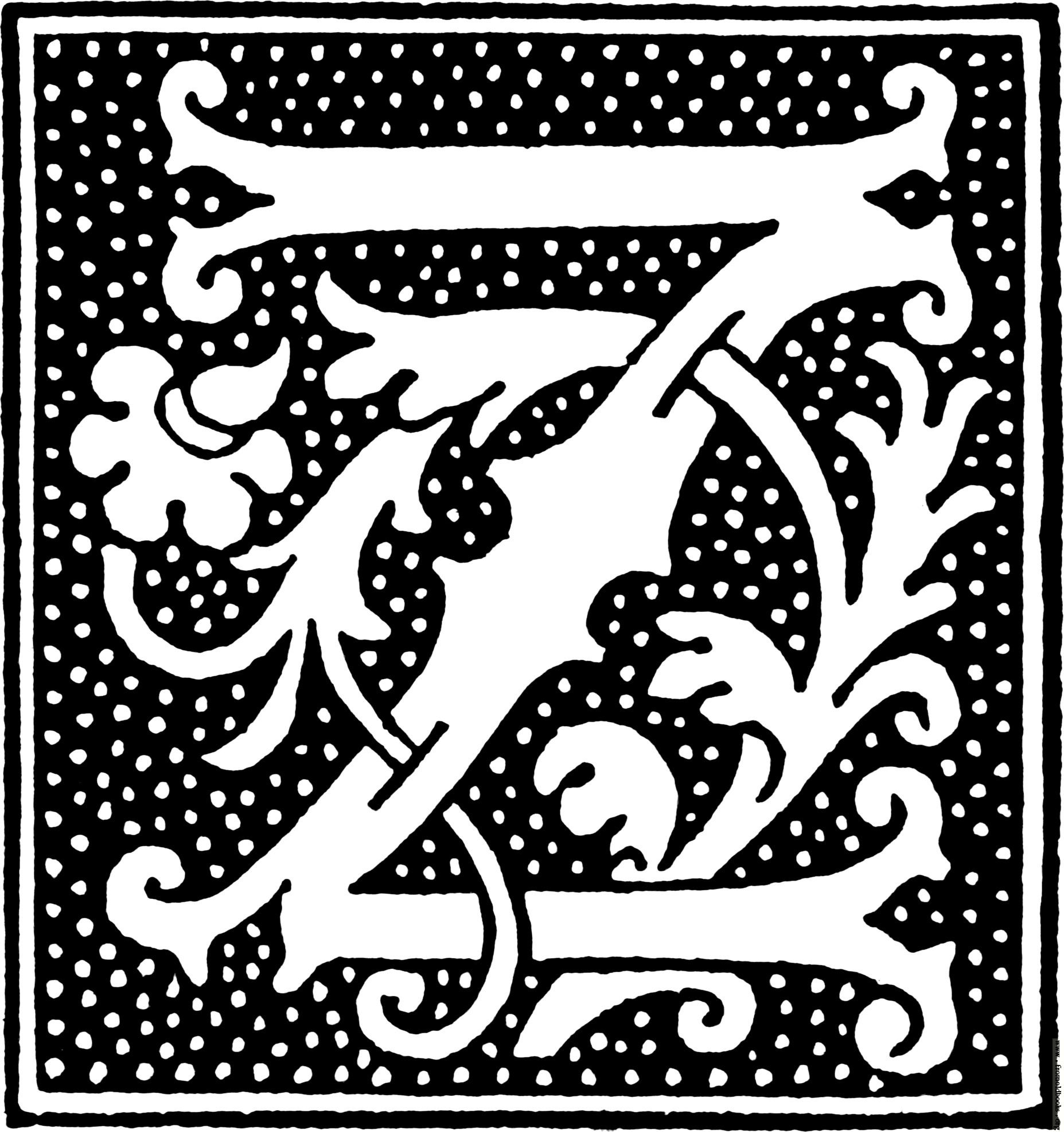 Initial Letter Z From Beginning Of The 16th Century Letter Z