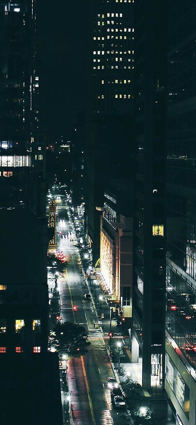 City night traffic dark iPhone X wallpaper. Dark wallpaper iphone, Dark nature, City wallpaper