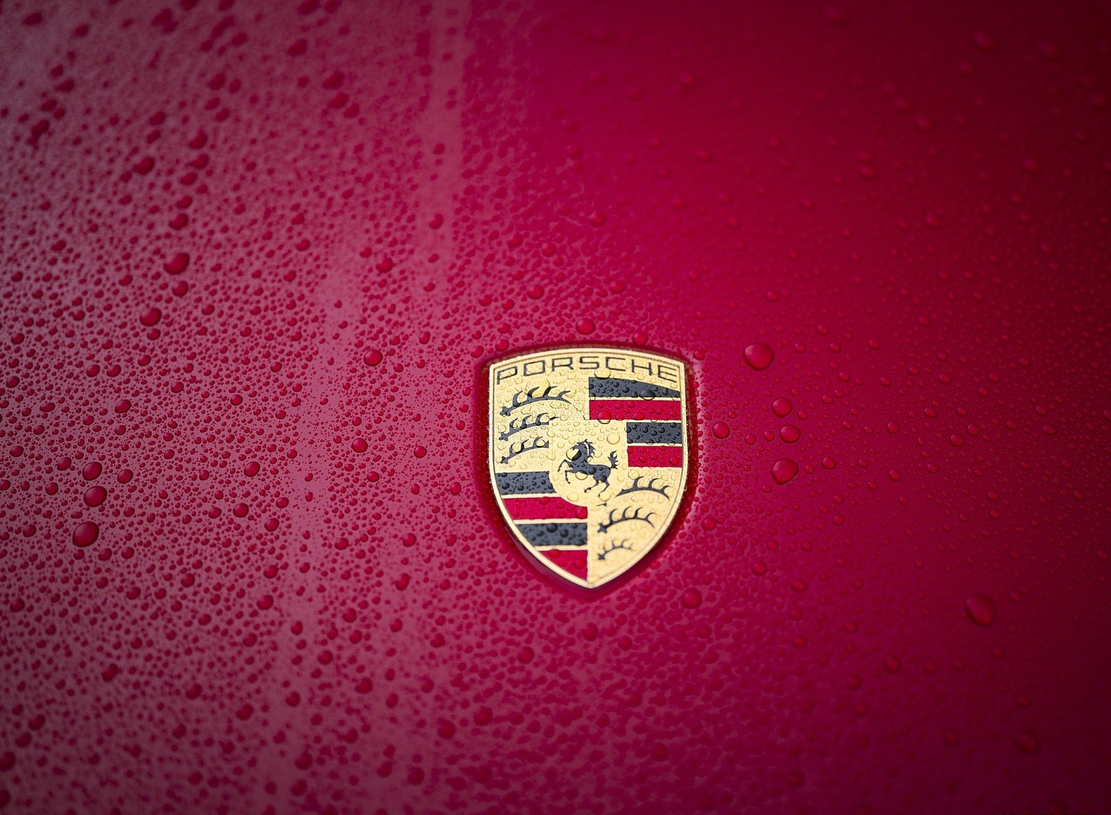 Porsche 718 Cayman GTS 4.0 (Color: Carmine Red) Badge Wallpaper