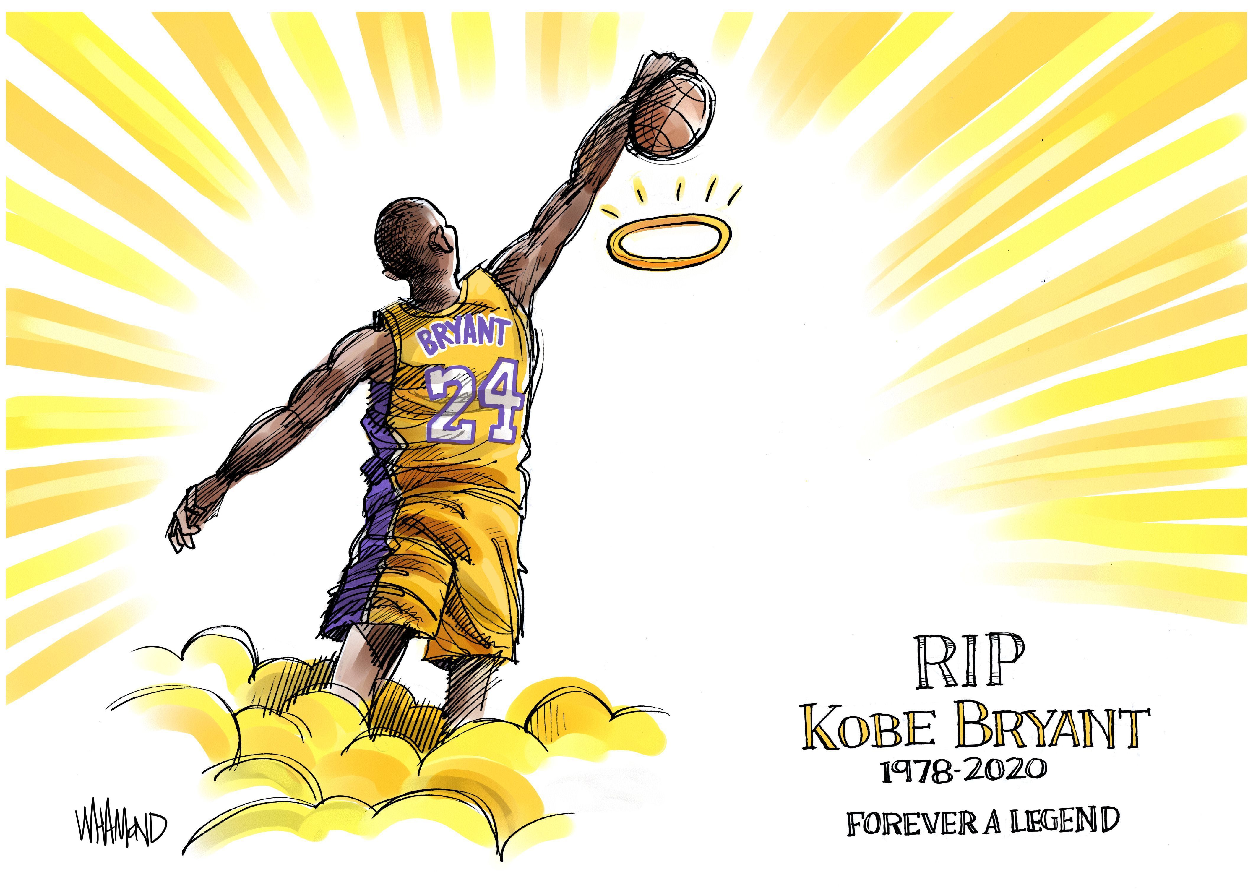 Kobe Bryant's Death, Memorialized By Artists Around Bryant Rip Art HD Wallpaper