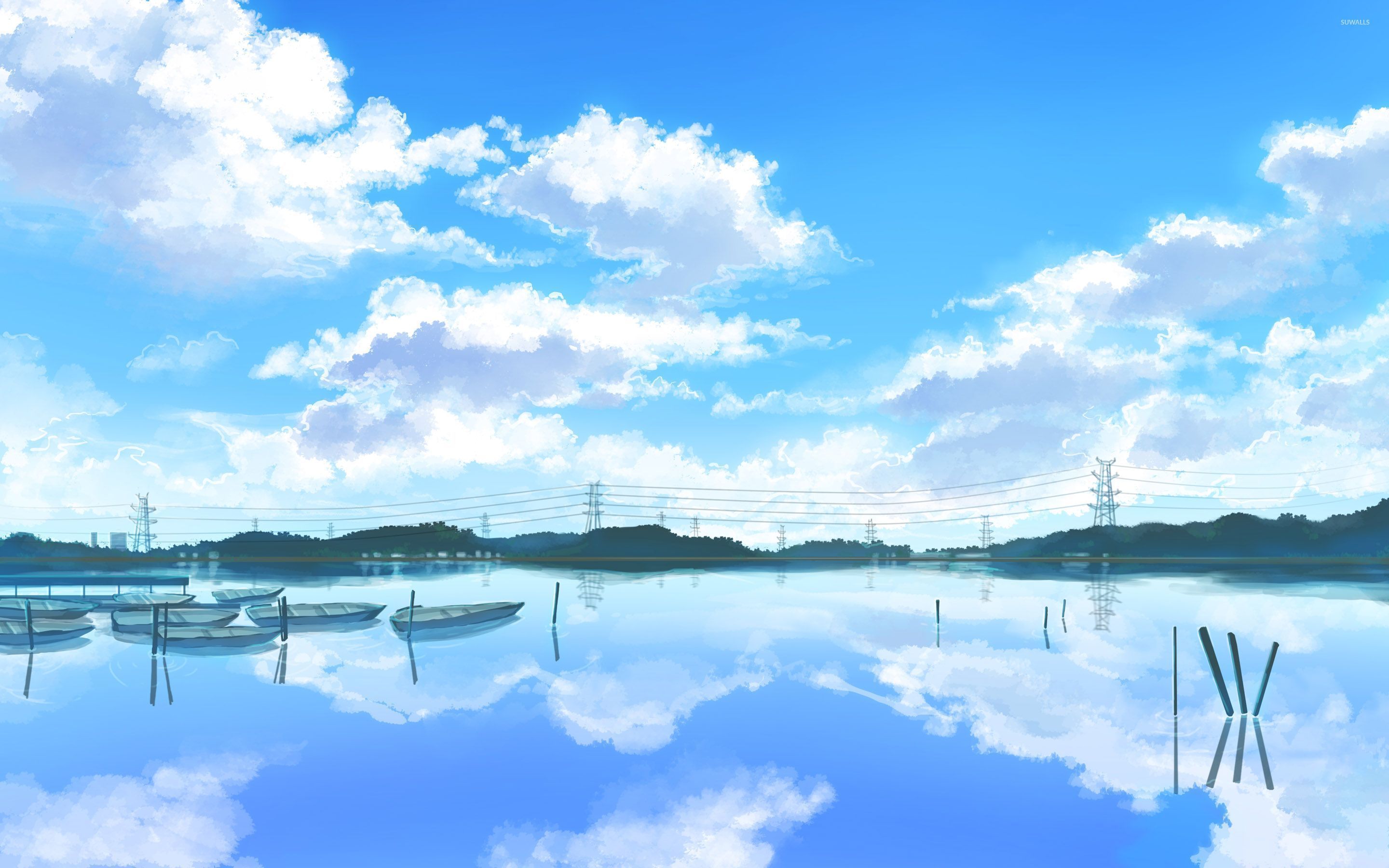 Anime Lake Wallpaper Free Anime Lake Background