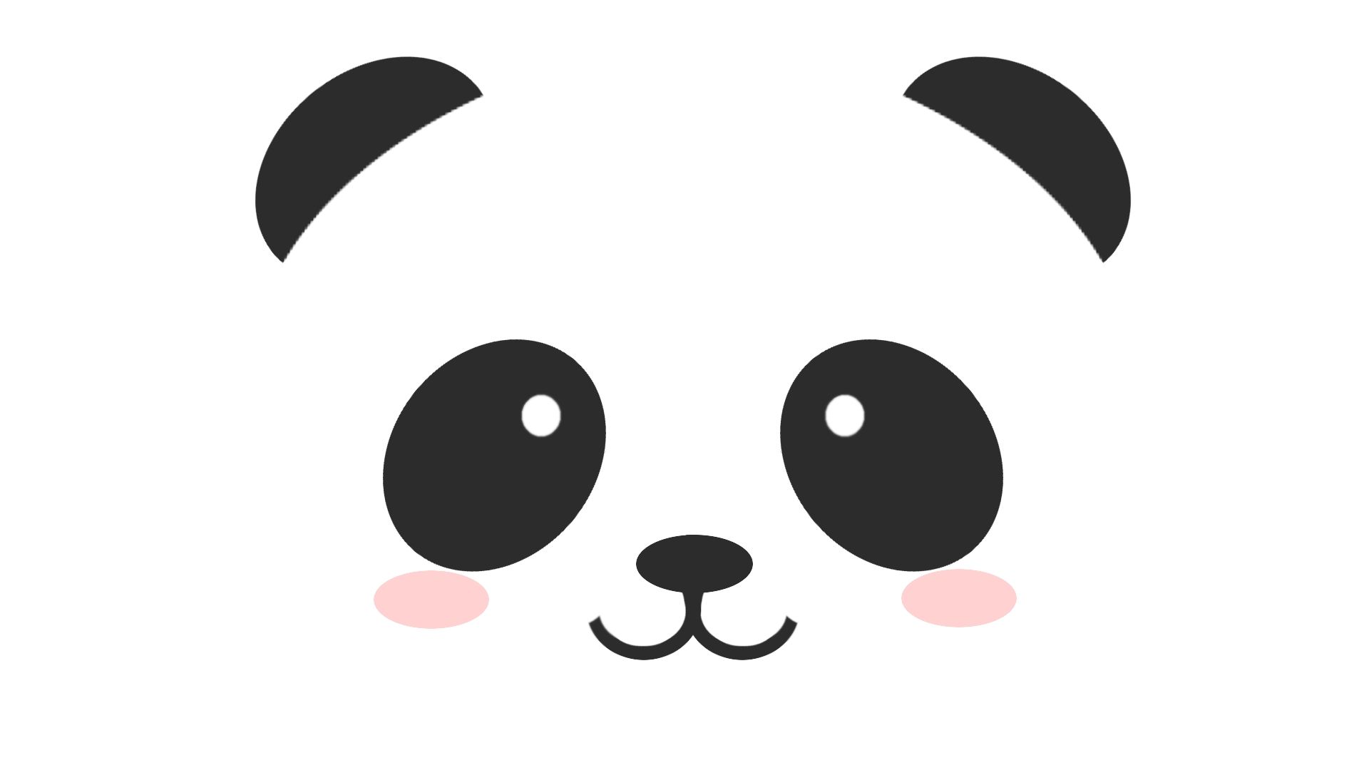 Wallpaper Panda Kawaii Faces