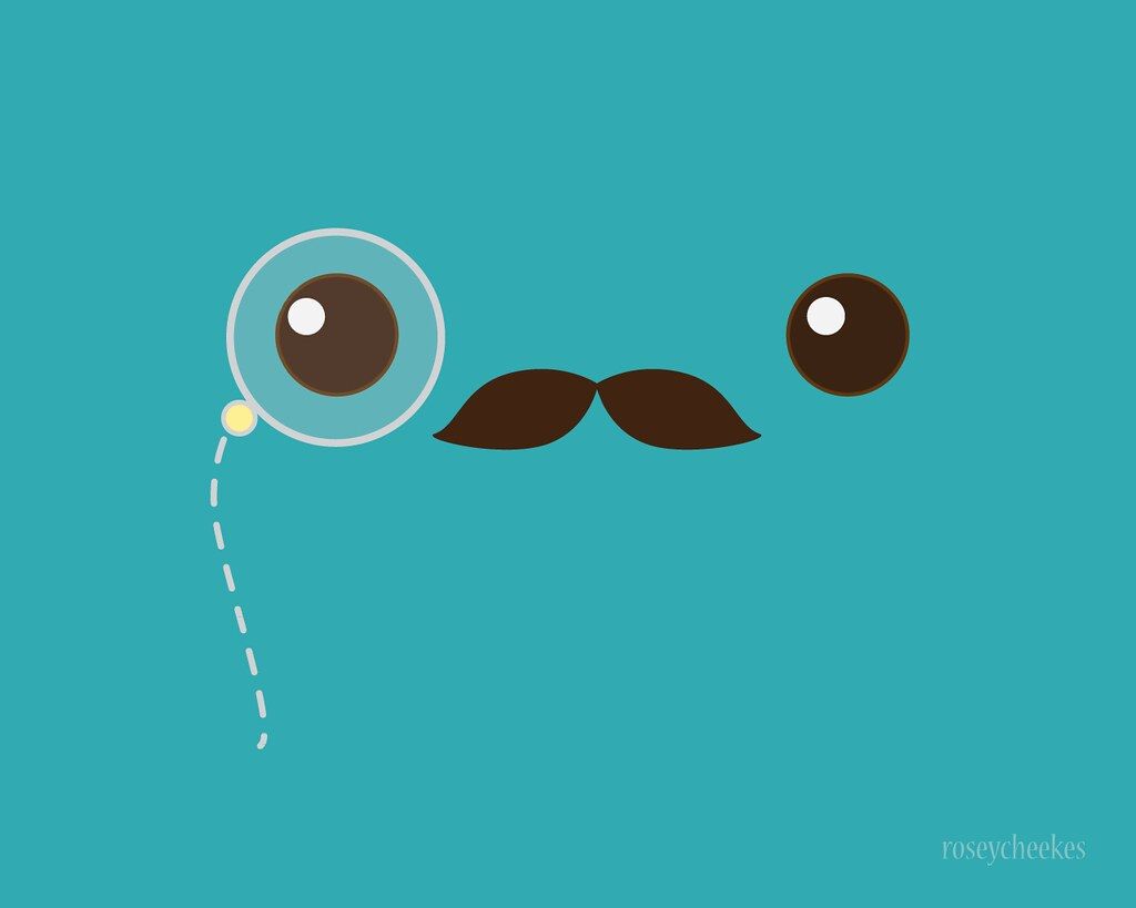 Blue Monocle Wallpaper. Click here for the larger one, )