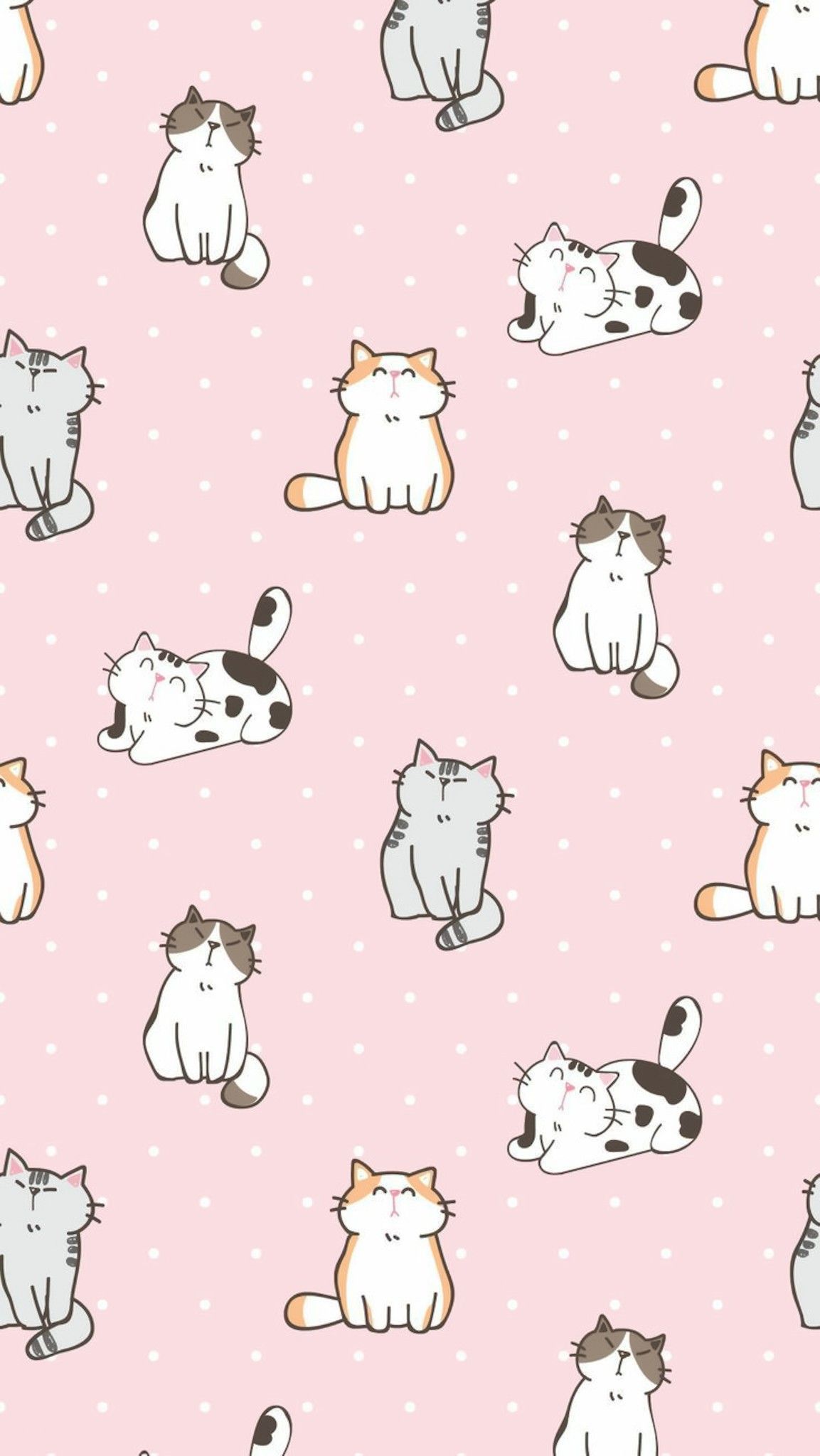 Kawaii Cat Phone Wallpapers - Wallpaper Cave