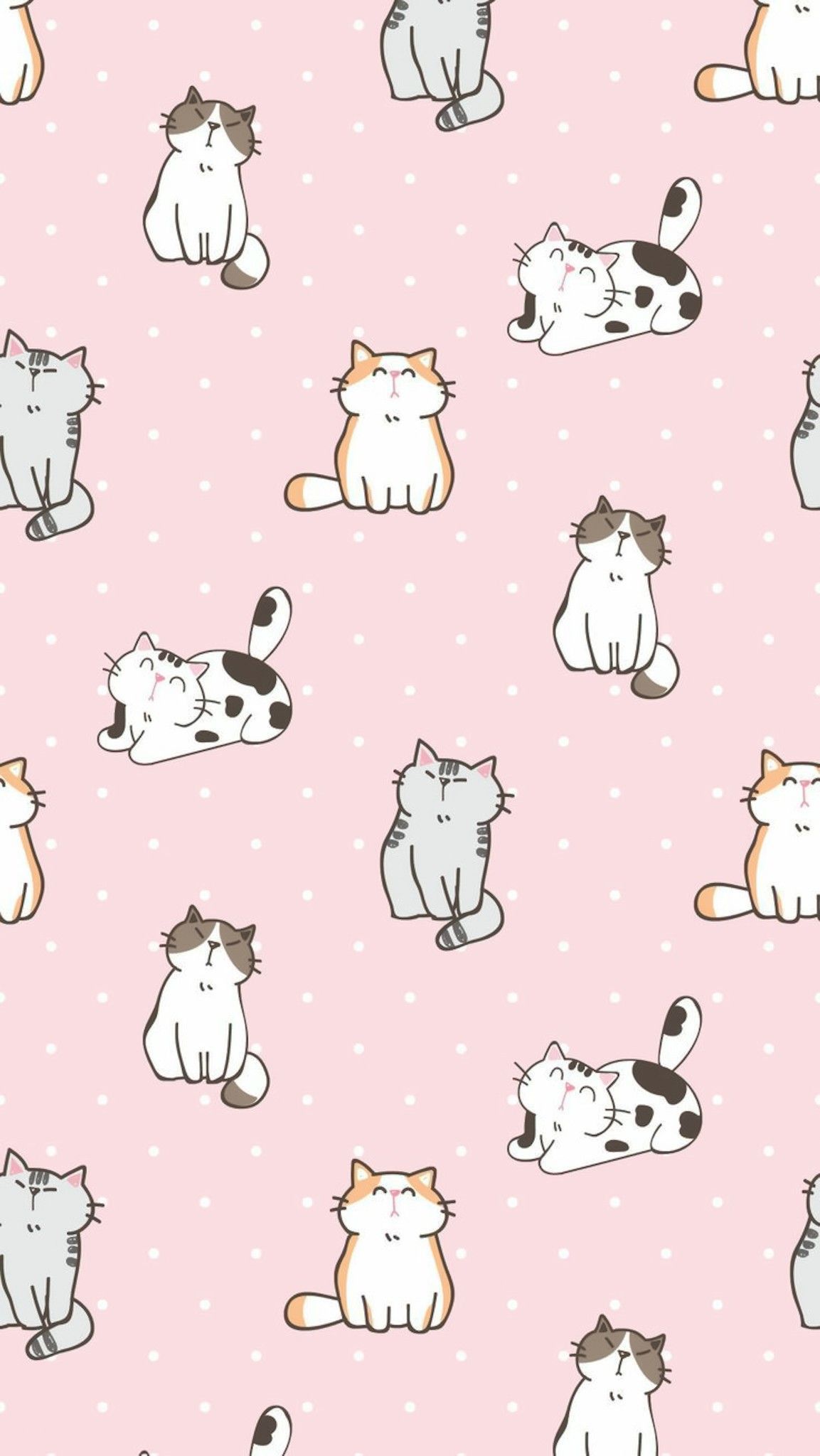 Kawaii Cat Phone Background