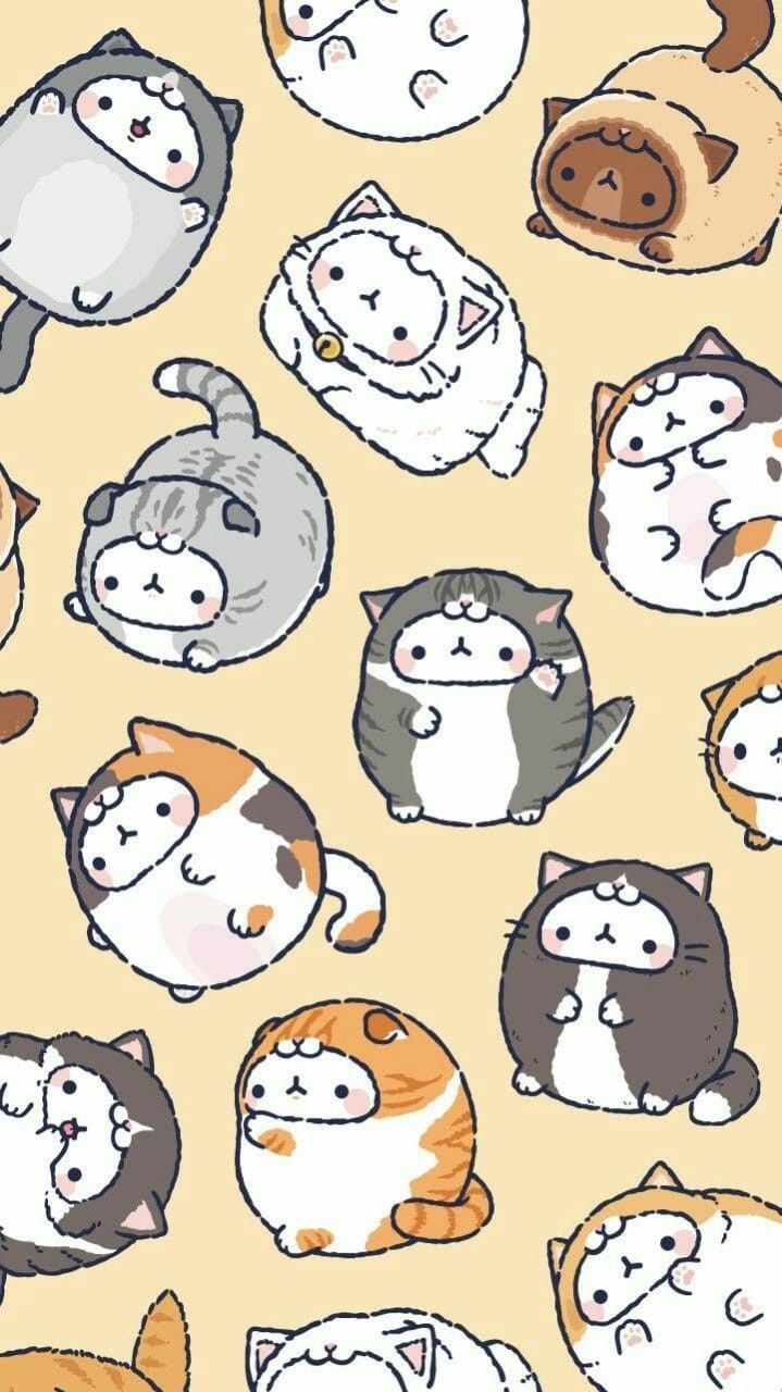 Fondo de pantalla de Kawaii, #Kawaii #Wallpaper #wallpaper fondos de escritorio de Kawaii. Kawaii wallpaper, Cute cat wallpaper, Cute wallpaper