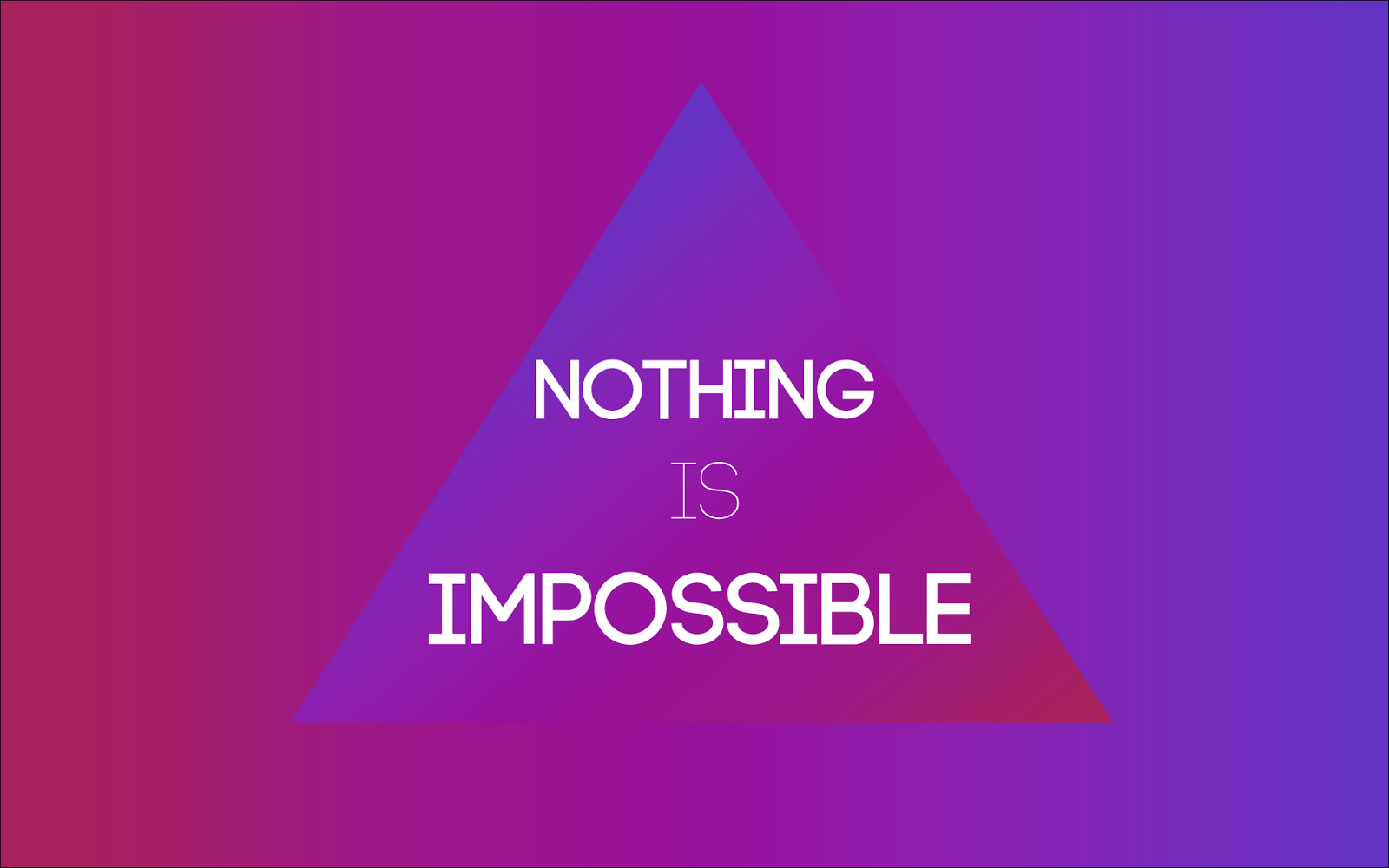 Nothing is Impossible Desktop Wallpaper