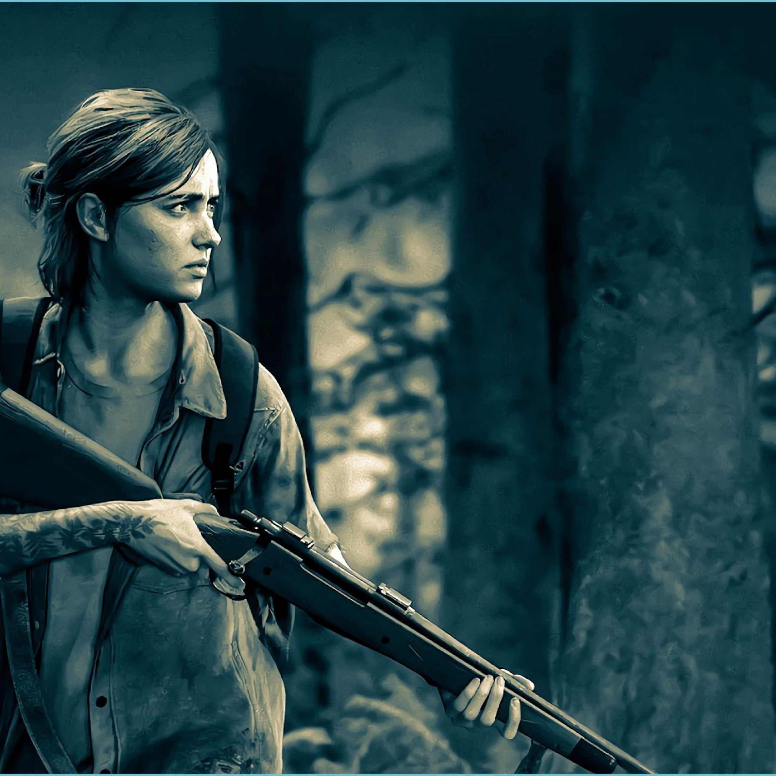 The Last Of Us Part 114 Ellie Rifle 14K Wallpaper Last Of Us 2 Wallpaper