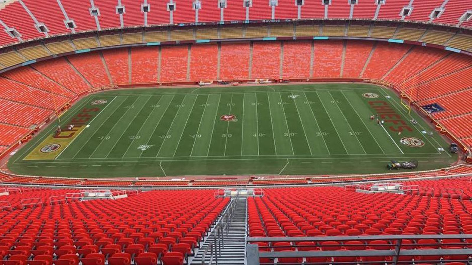 Gold end zones are coming to Arrowhead Stadium on Sunday vs. Ravens