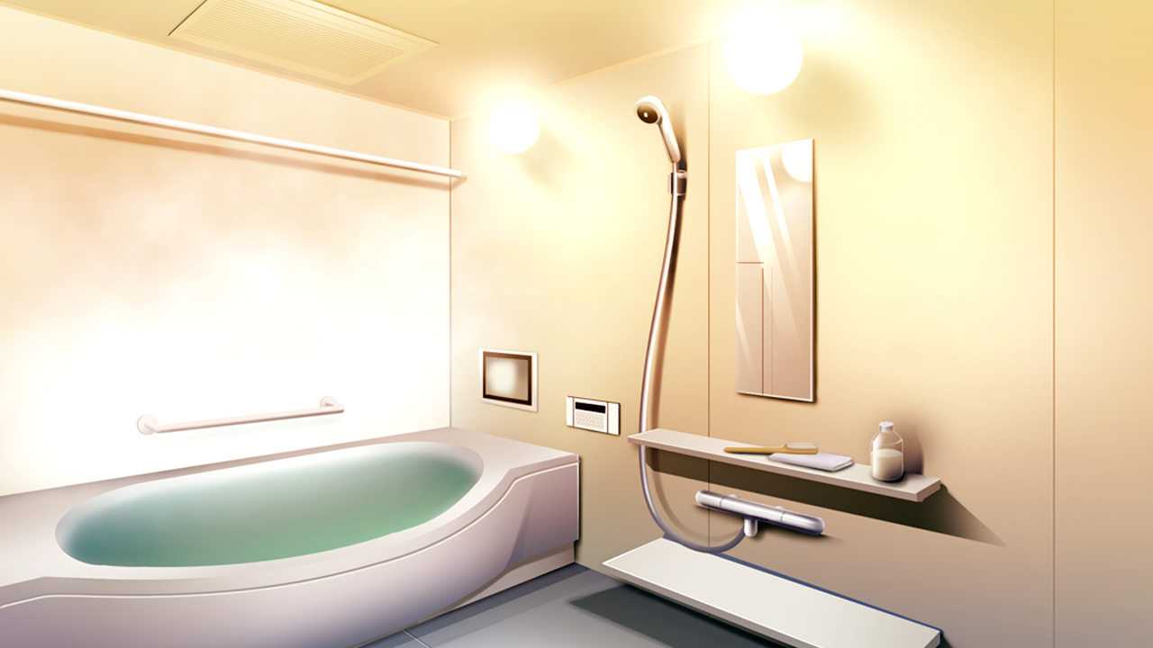 Bathroom Anime Background