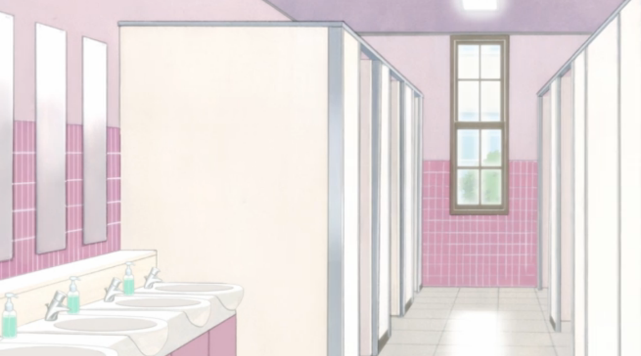 Aesthetic Background Anime Bathroom