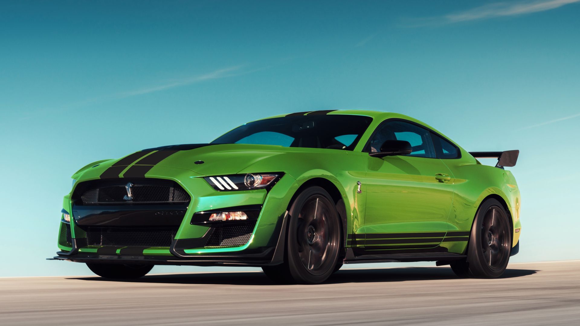 Desktop wallpaper green, ford mustang shelby gt HD image, picture, background, 3799d2