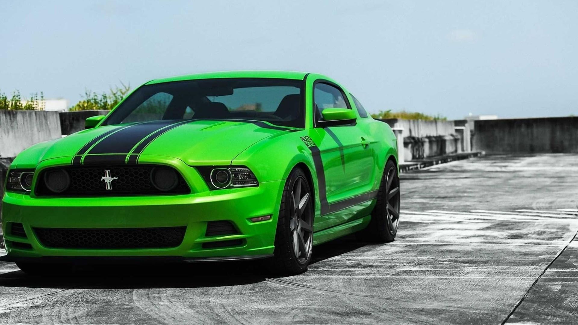 Ford Mustang Green And Black