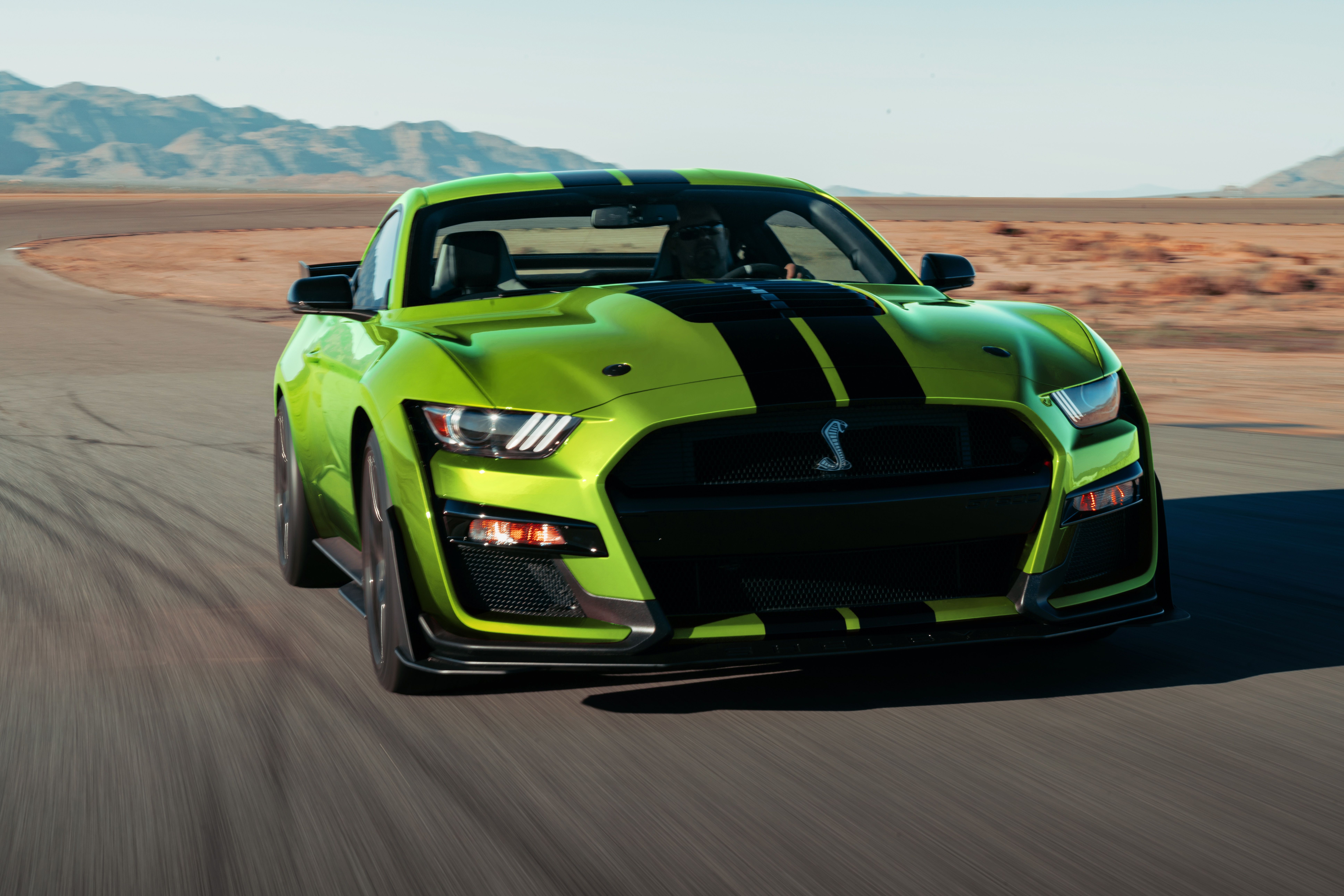 Car Ford Ford Mustang Ford Mustang Shelby Gt500 Green Car Muscle Car Vehicle Wallpaper:7746x5167