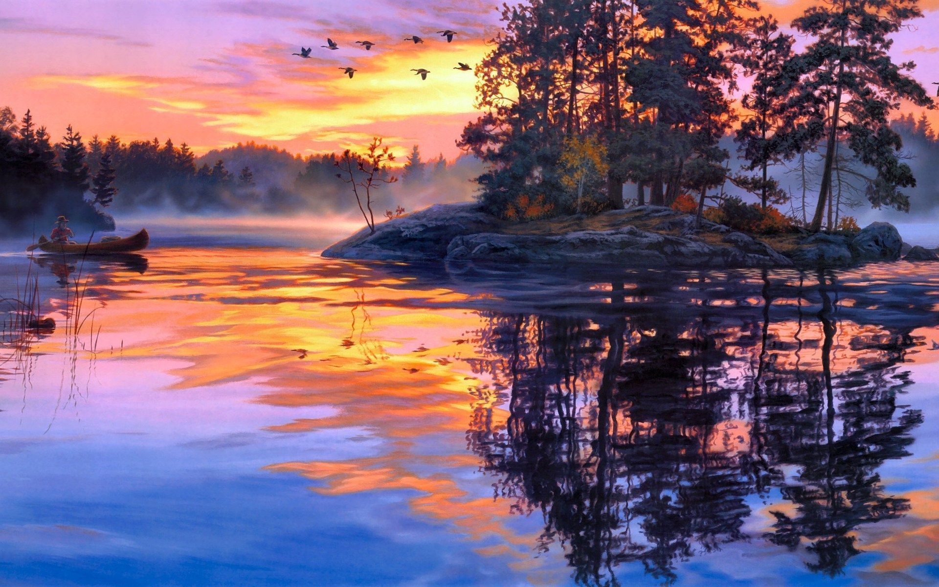 Landscape Painting Wallpaper