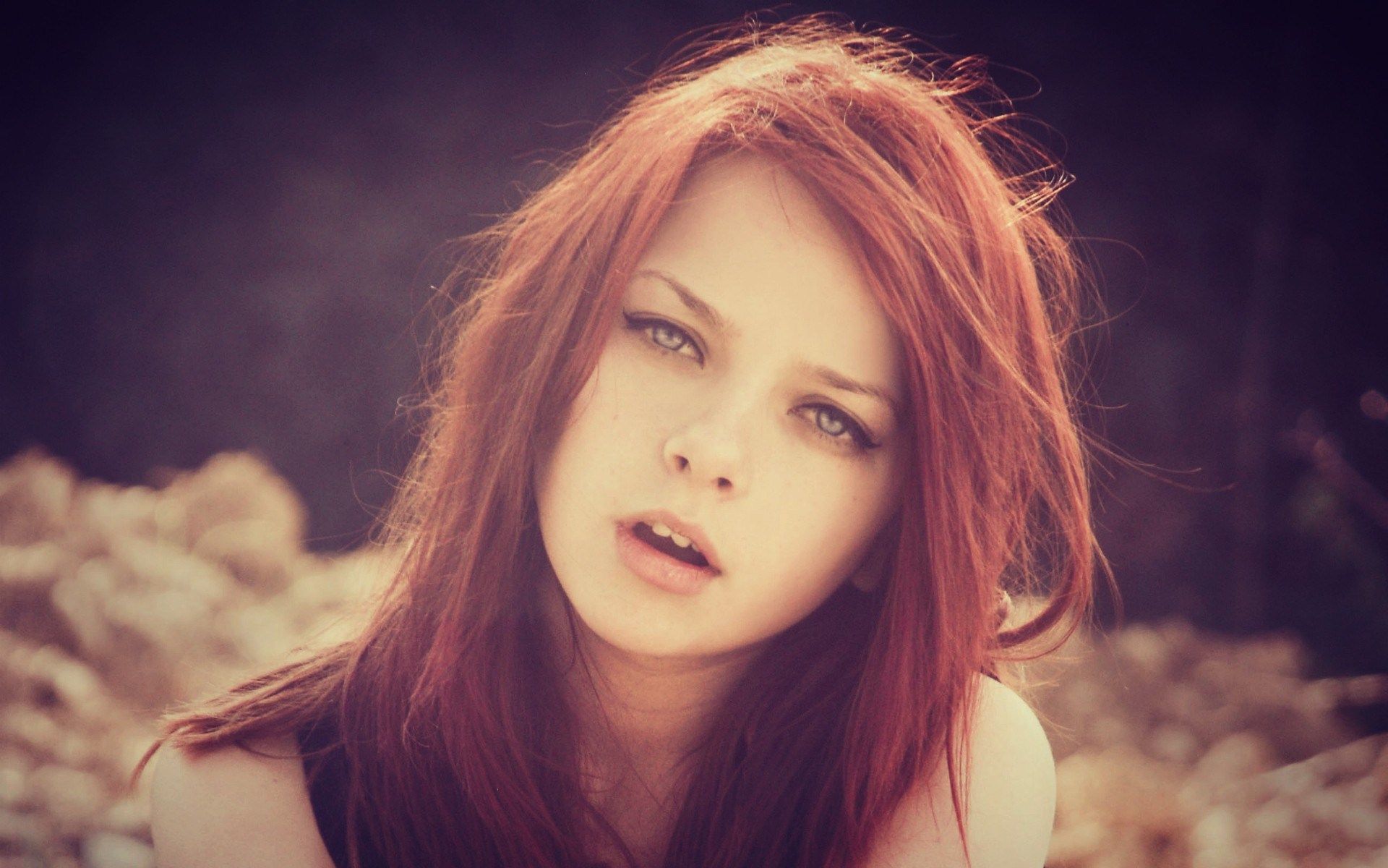 Redhead Girl wallpaperx1200
