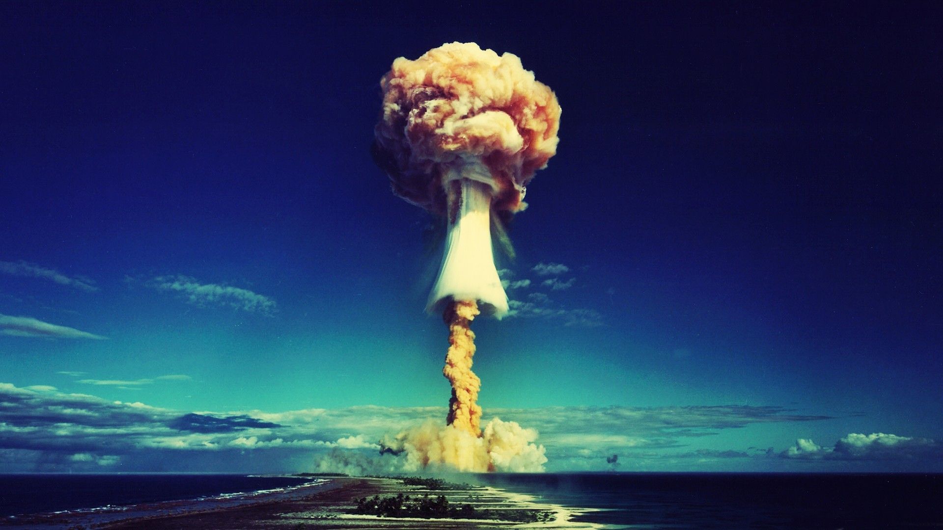 #Bikini Atoll, #hydrogen bomb, #explosion, #bombs, #photography, #atomic bomb, #beach, #nuclear, #sea, wallpaper. Mocah HD Wallpaper