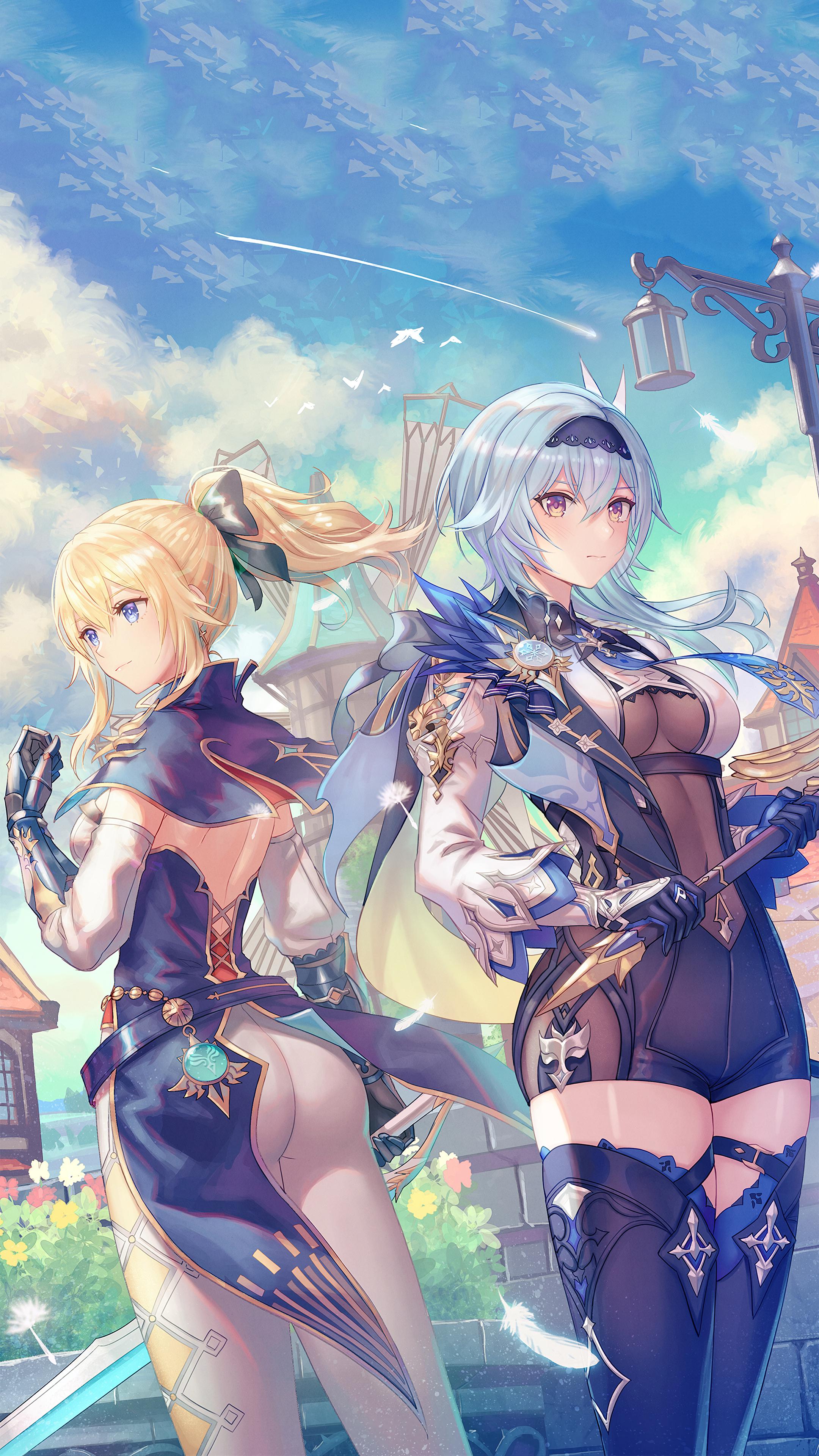 2160×3840 Jean and Eula (Genshin Impact)